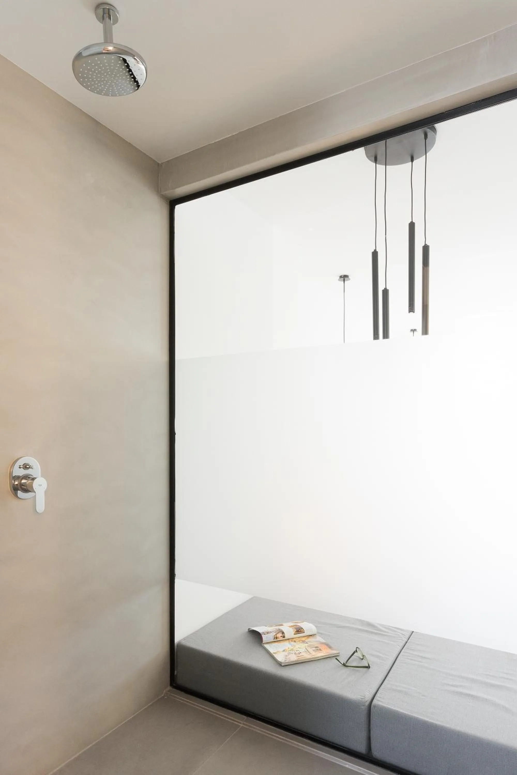 Shower, Bed in Mykonos Soul Luxury Suites