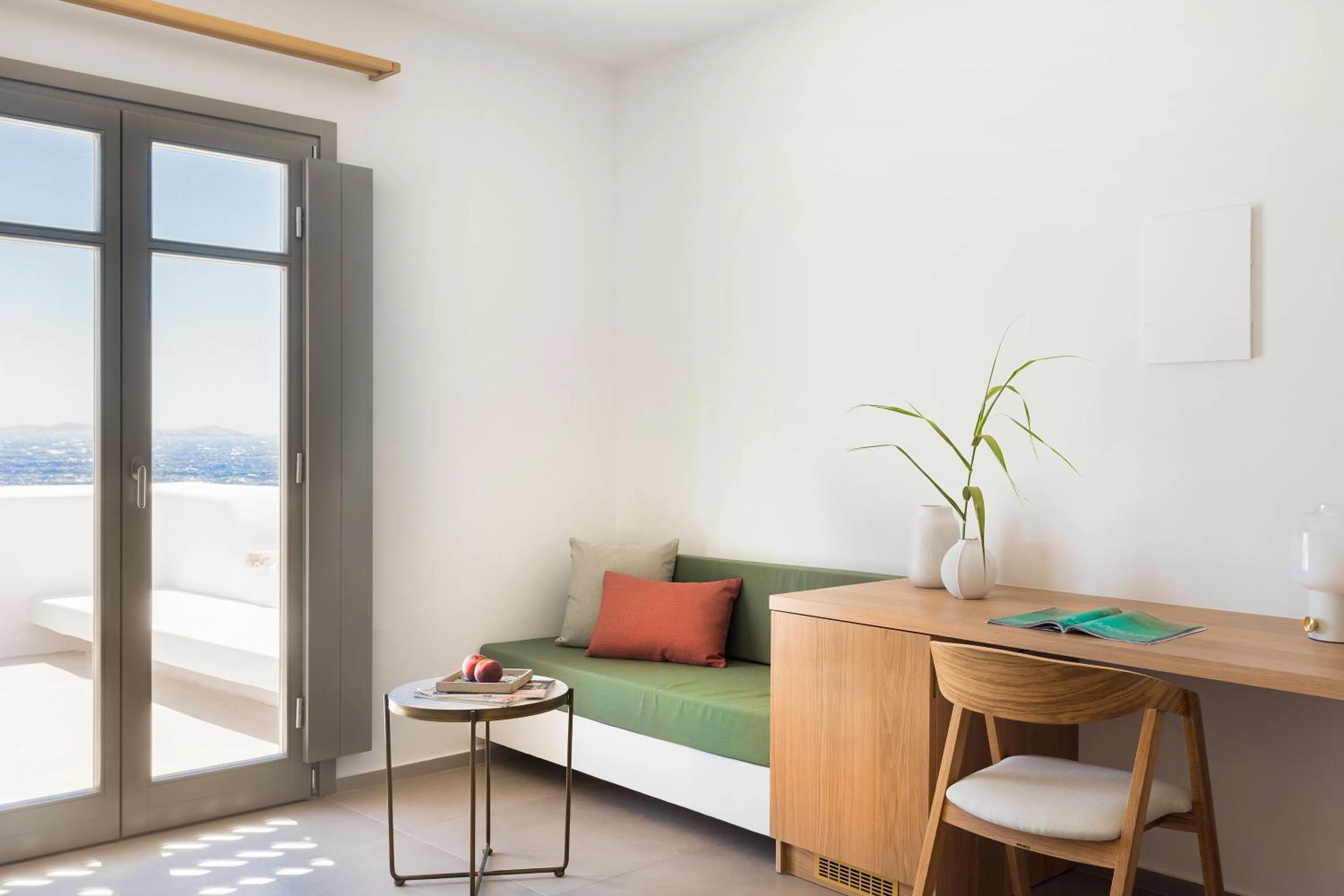 Seating area in Mykonos Soul Luxury Suites