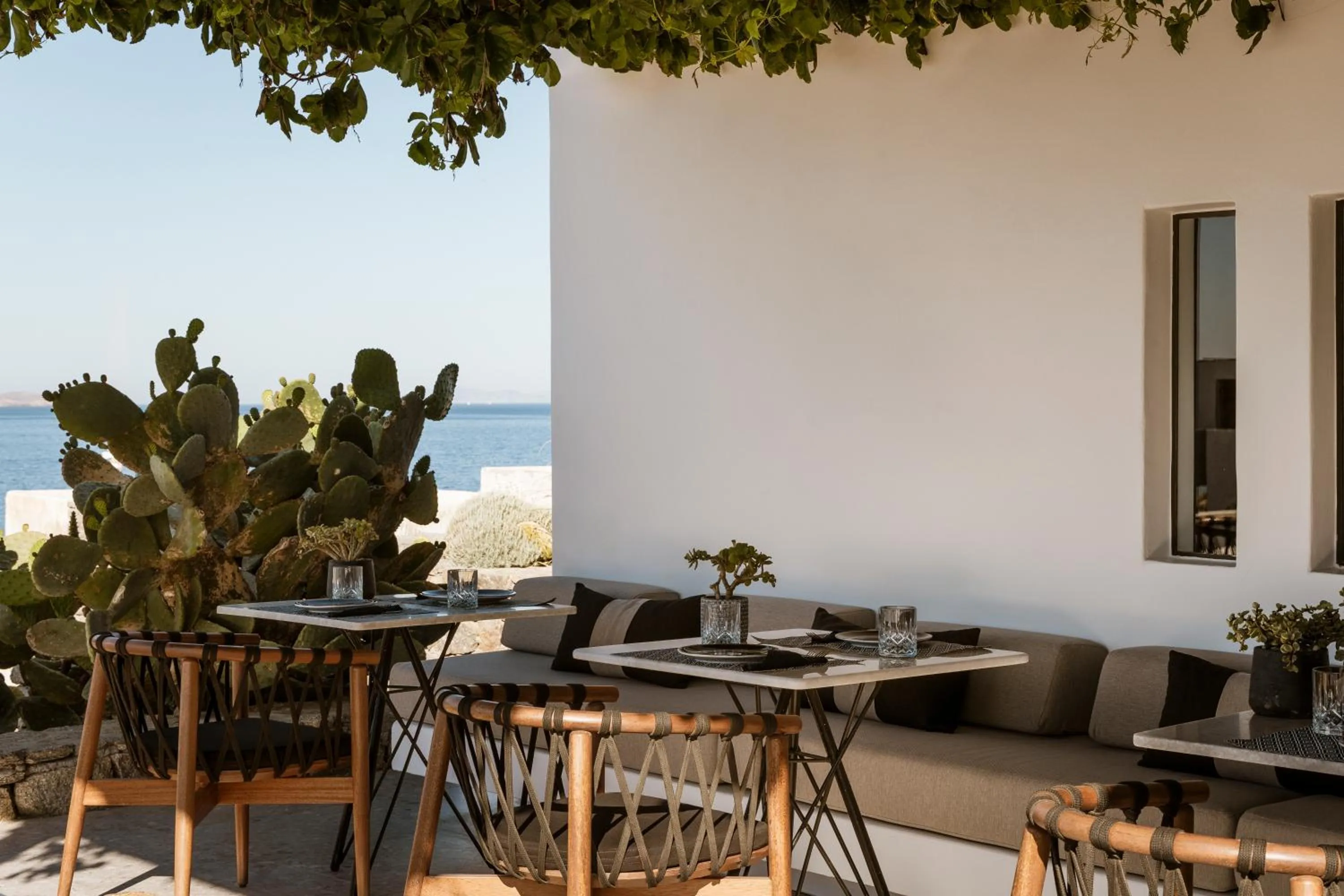 Patio in Mykonos Soul Luxury Suites