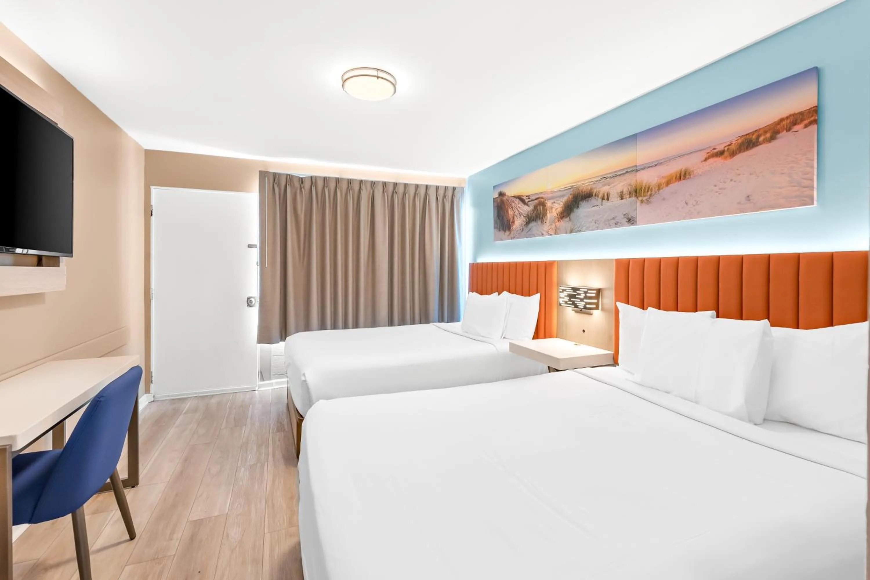 Bed in Mango Motel Wildwood Beach & Boardwalk