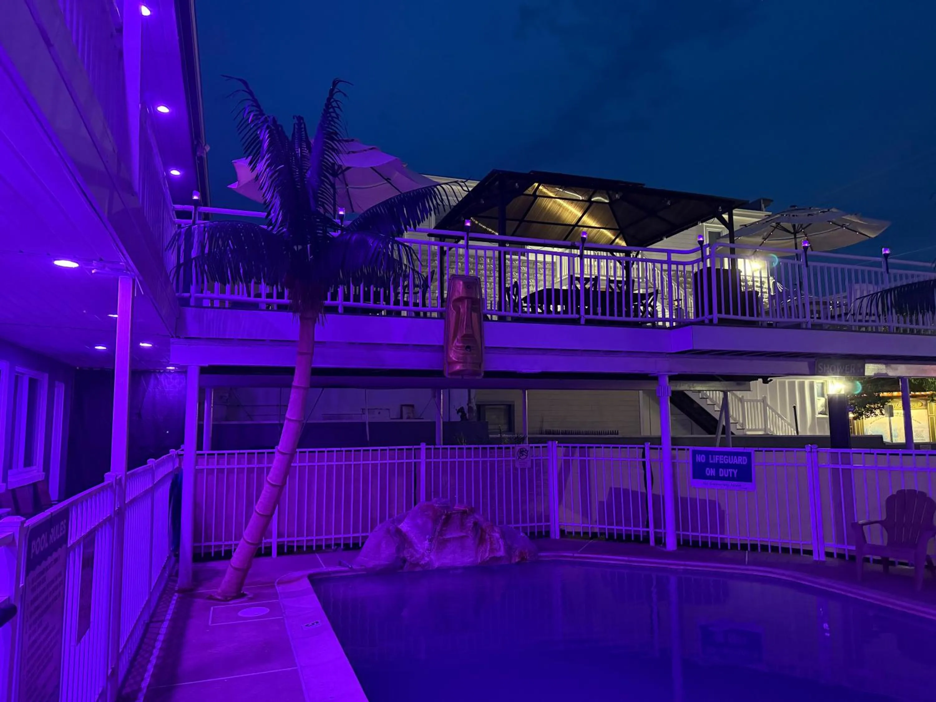 Pool view in Twilight Motel