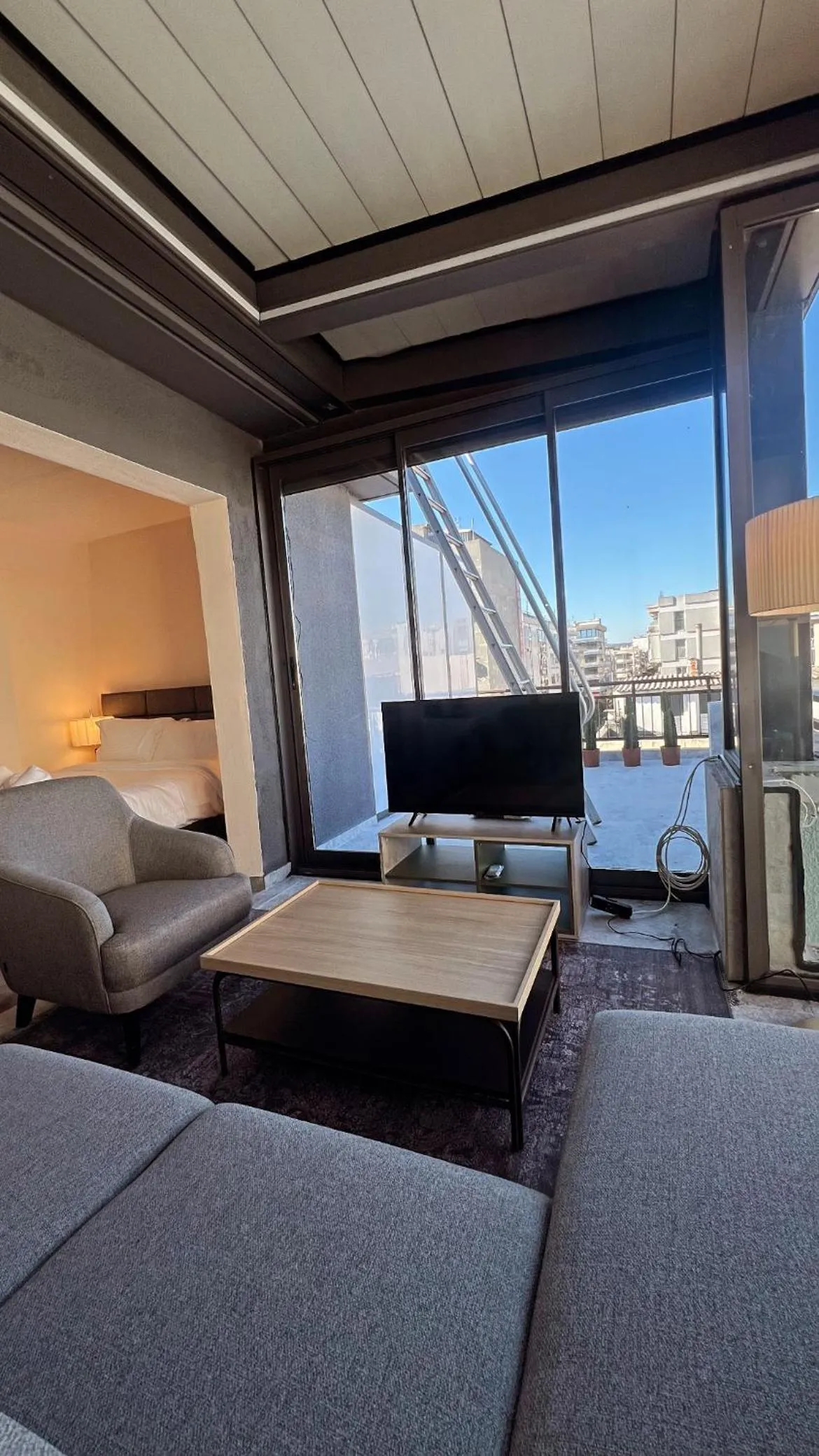 Balcony/Terrace, Bed in Lighthouse Hotel