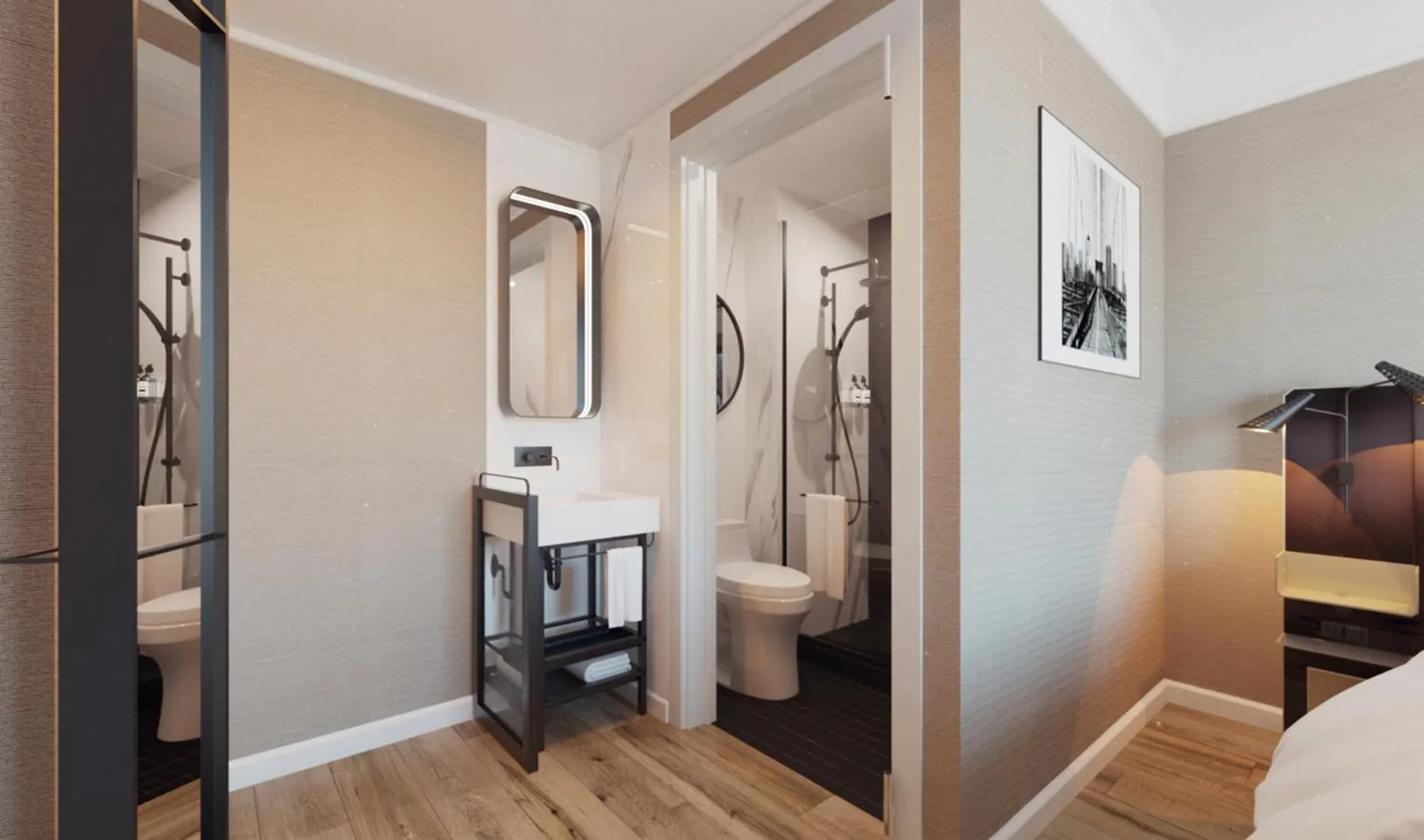 Bathroom, Bed in Pestana Park Avenue