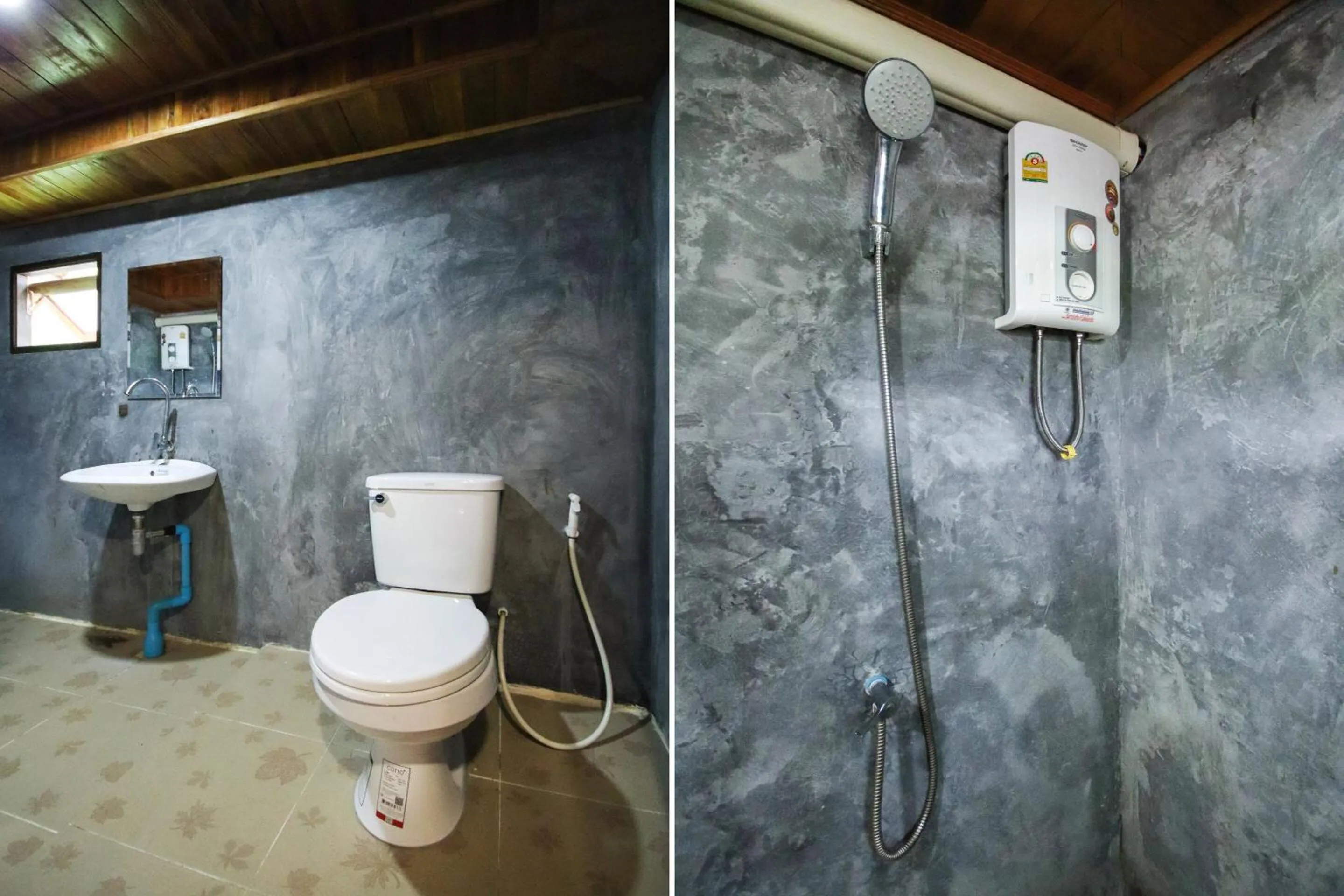 Bathroom in OYO 604 Ruen Mai Horm Resort