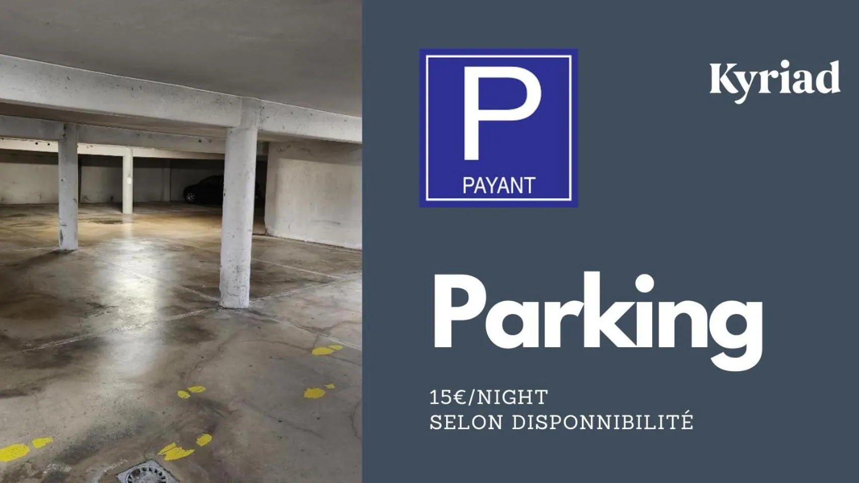 Parking in Kyriad Hotel Montpellier Centre Antigone
