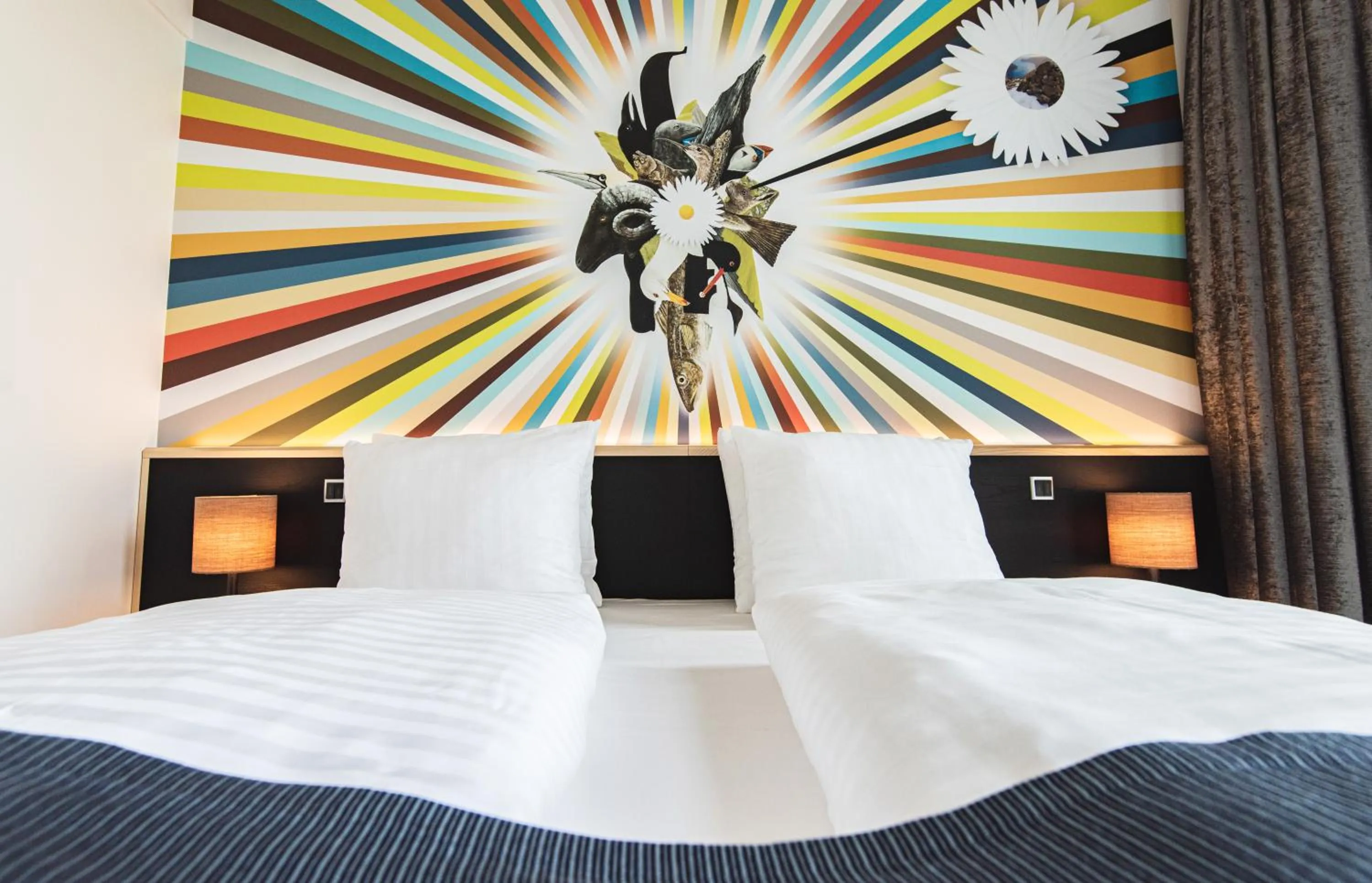 Bed in Hotel Brandan