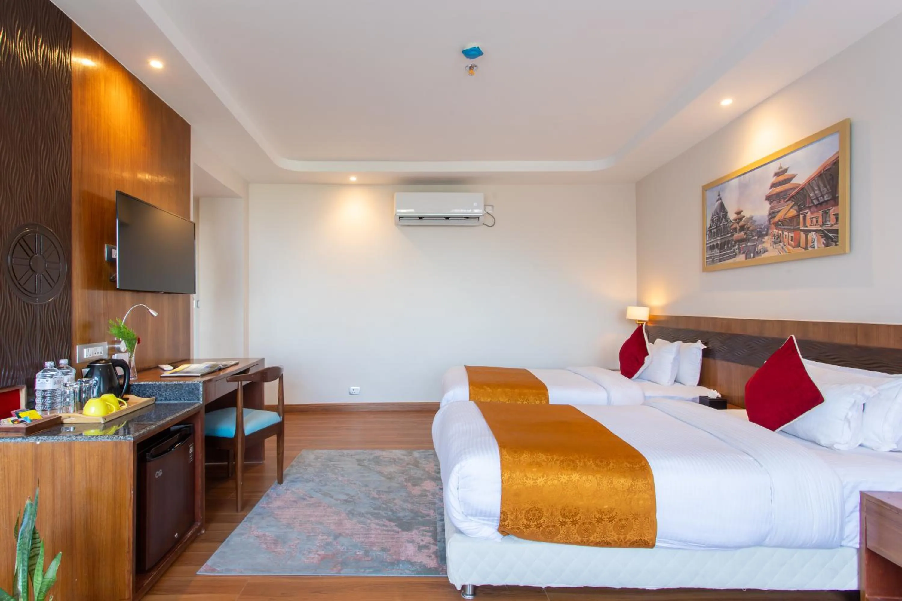 Bedroom, Bed in Hotel Sarathi