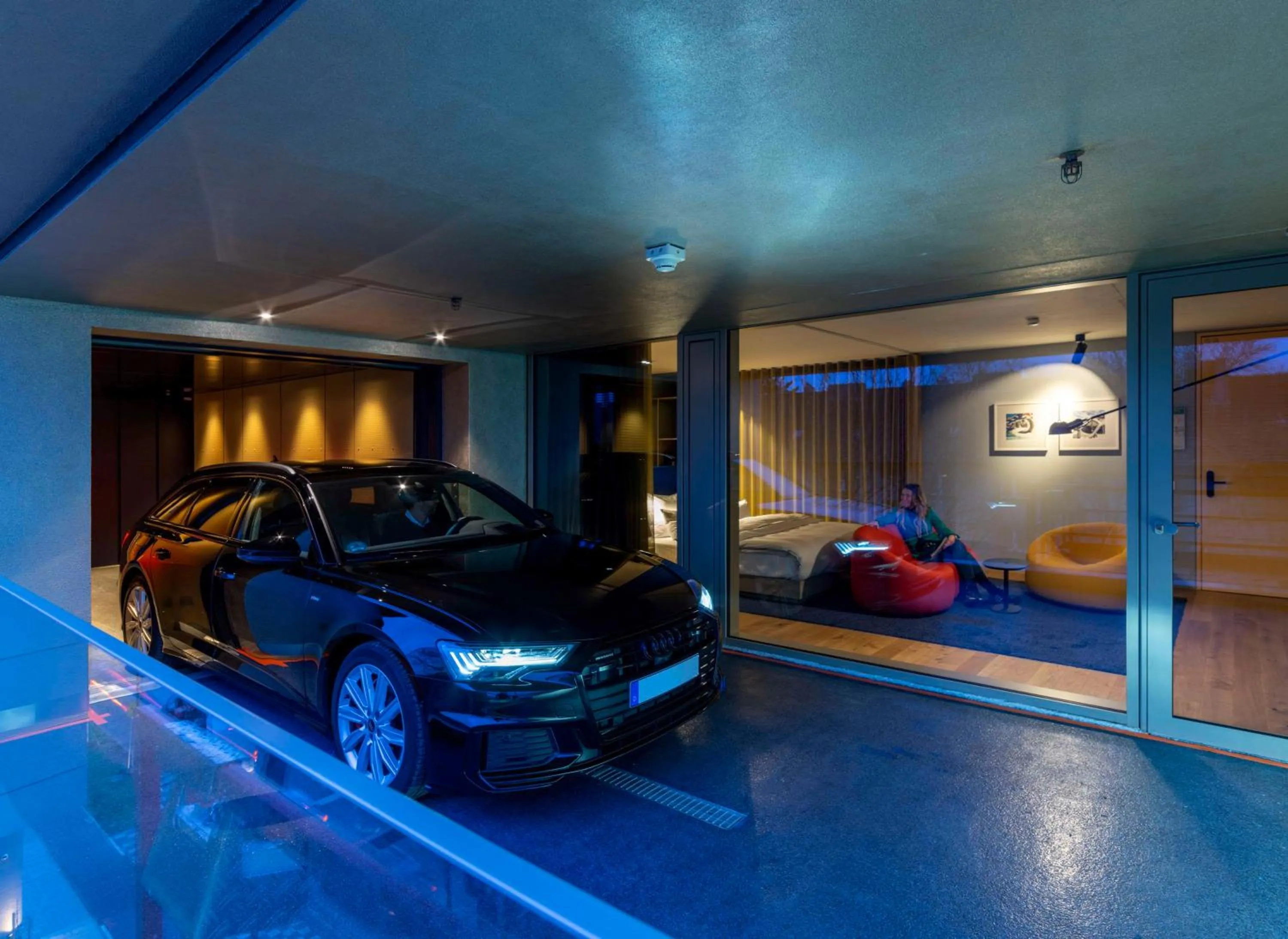 Bedroom in b'mine hotel Düsseldorf