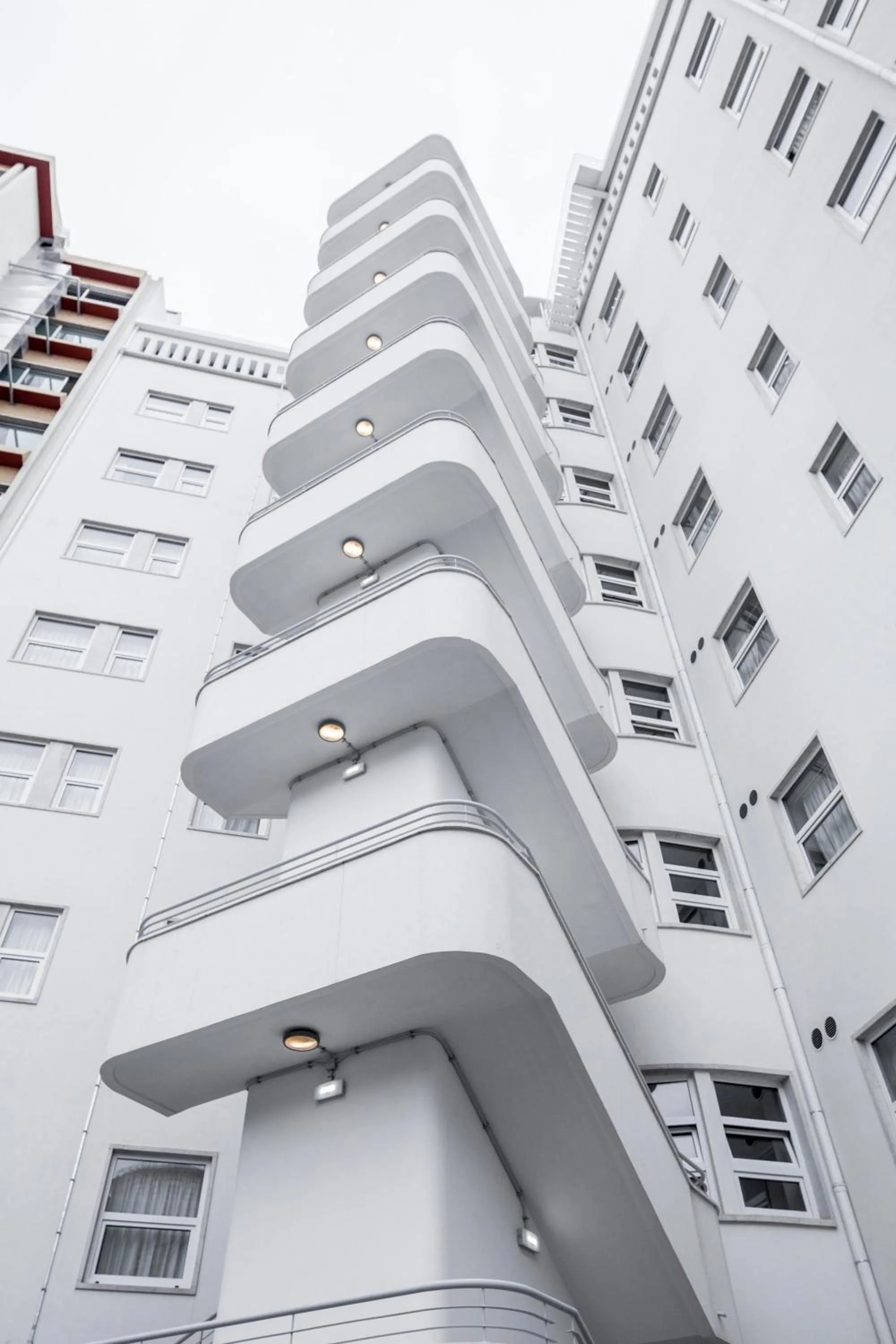 Inner courtyard view in Luzeiros Suites