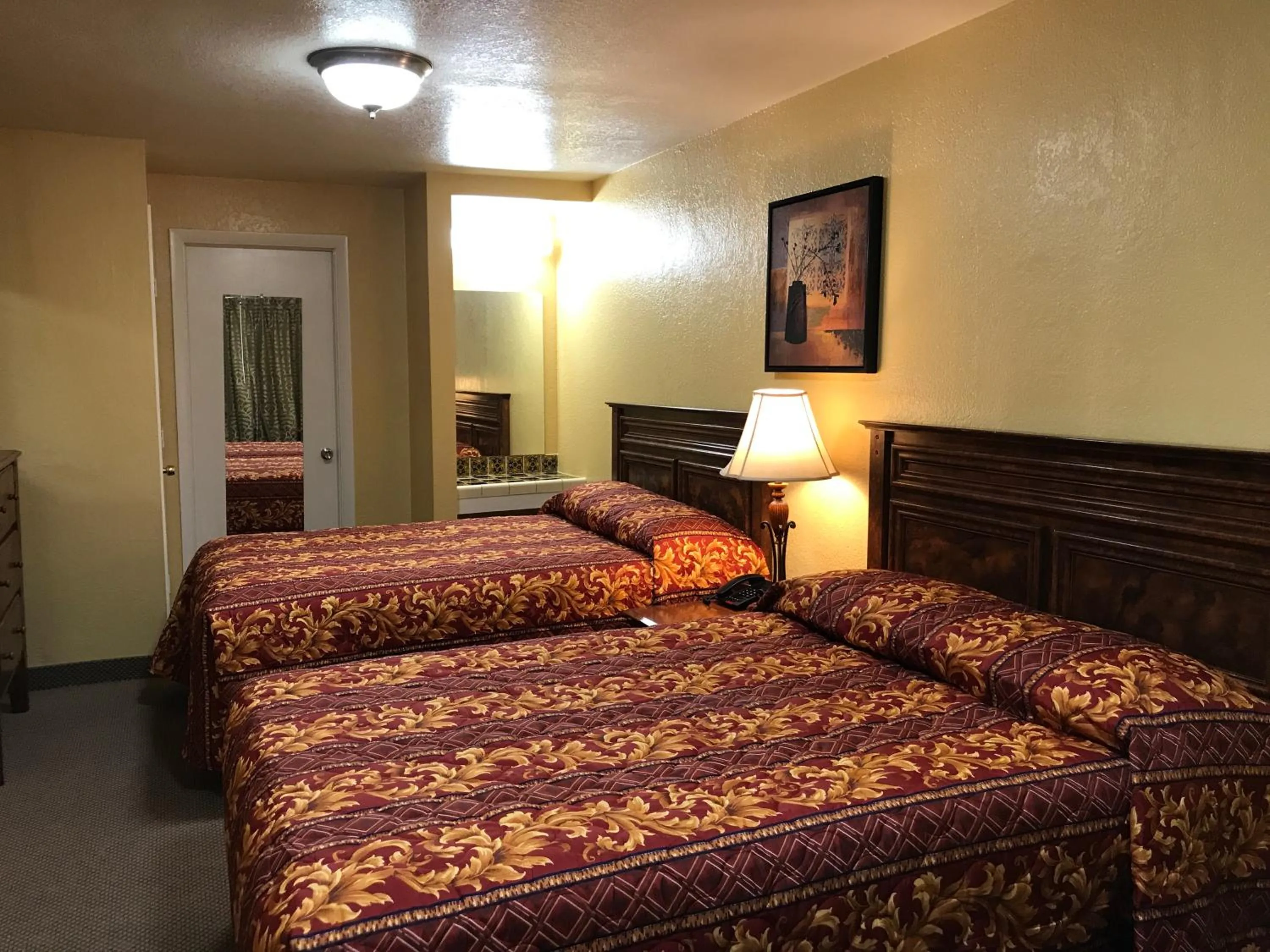 Bed in Hacienda Motel