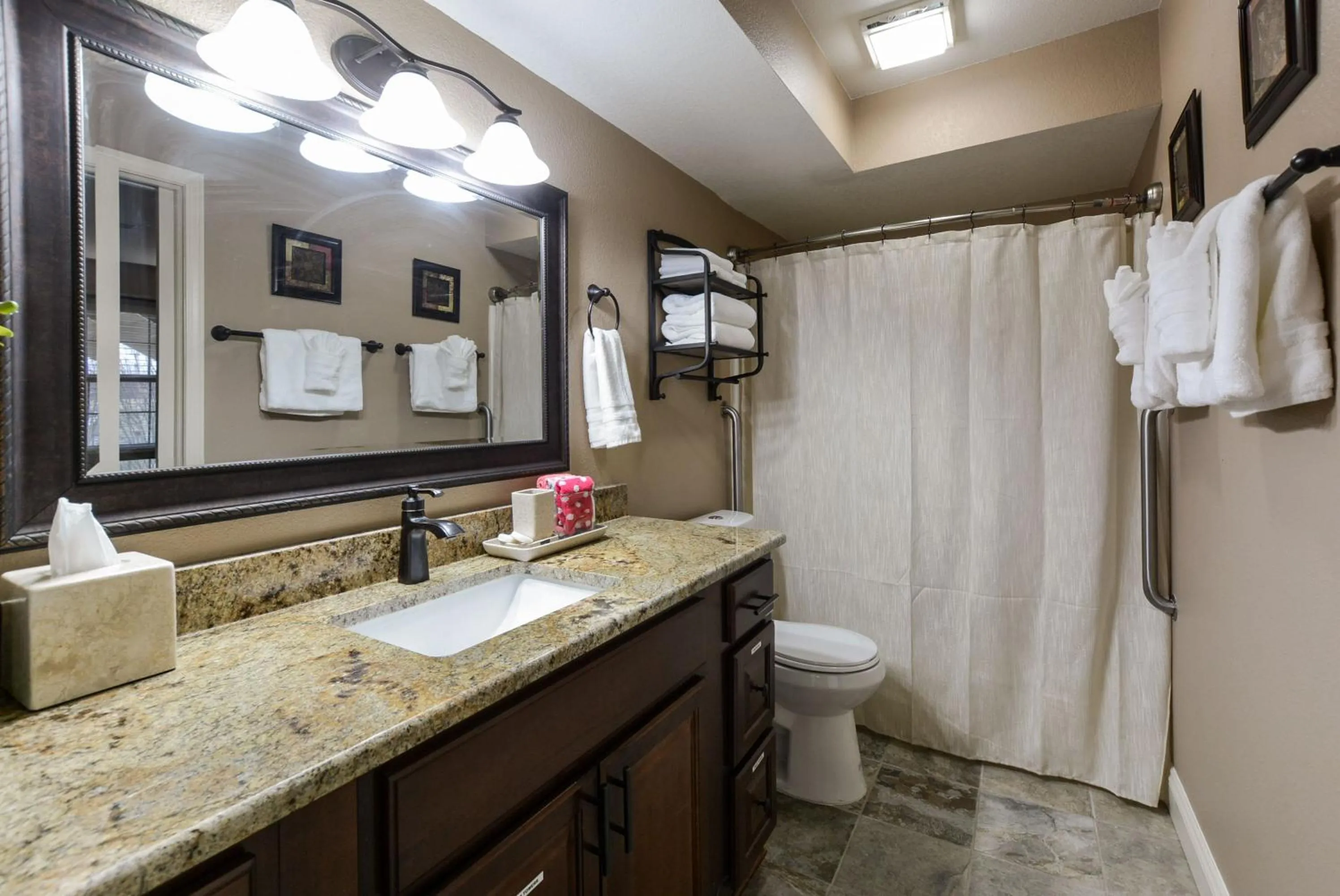 Shower in Luxury Condos at Thousand Hills - Heart of Branson - Beautifully remodeled - Spacious and Affordable