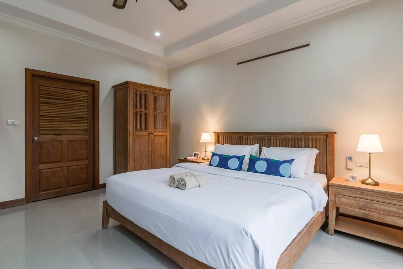 Bedroom, Bed in AnB poolvilla 2BR with private beach in pratamnak