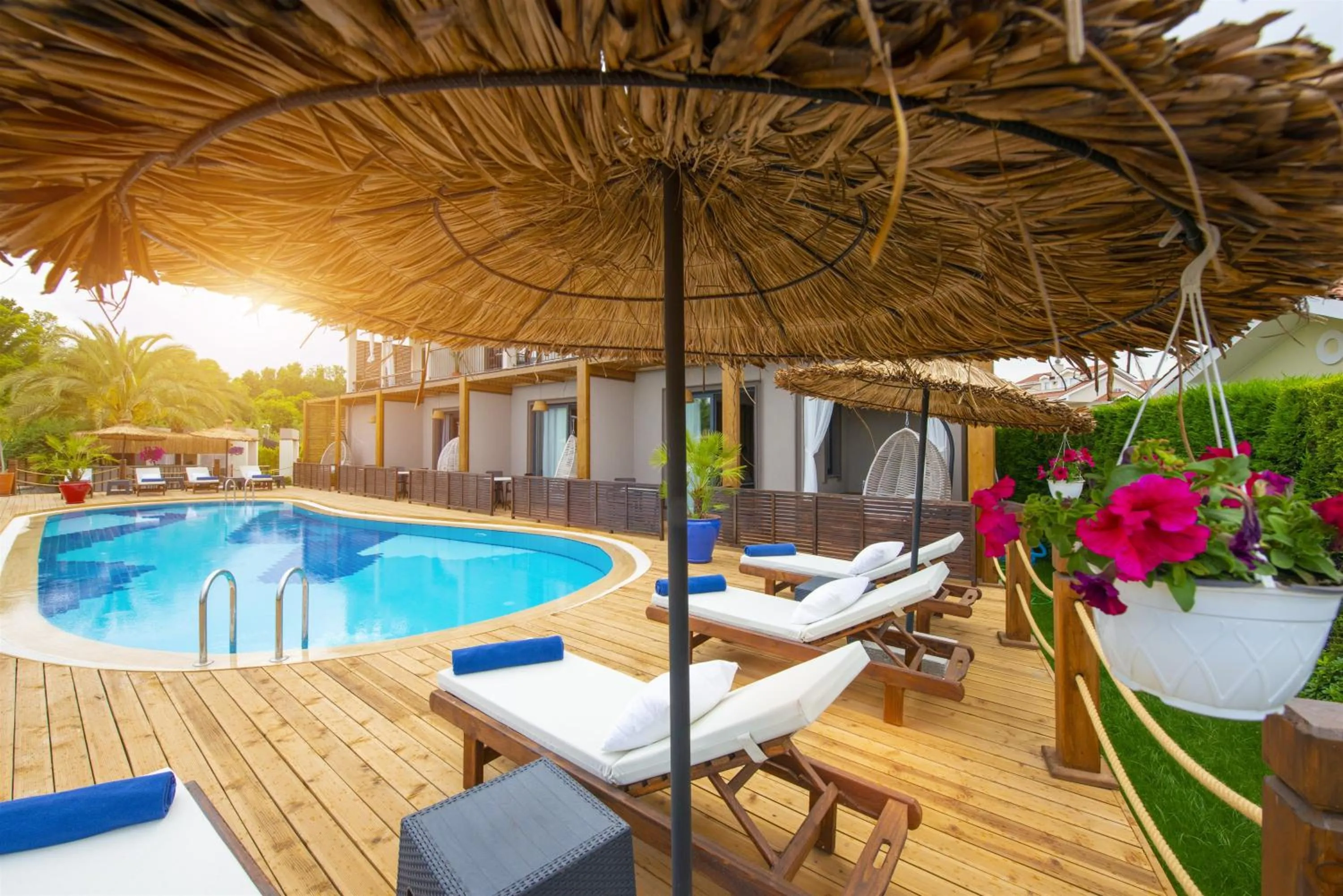 Pool view in Arwen Hotel