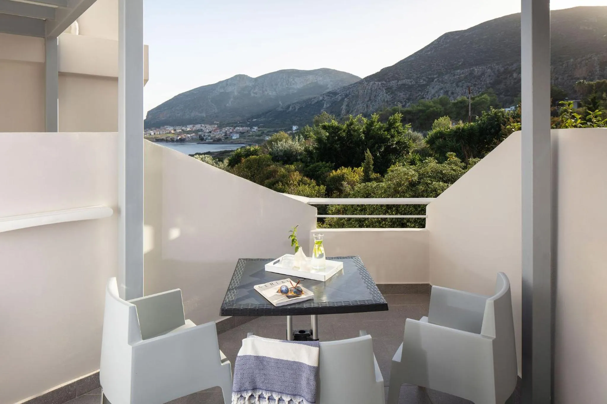 Bed in ALKINOI RESORT AND SPA