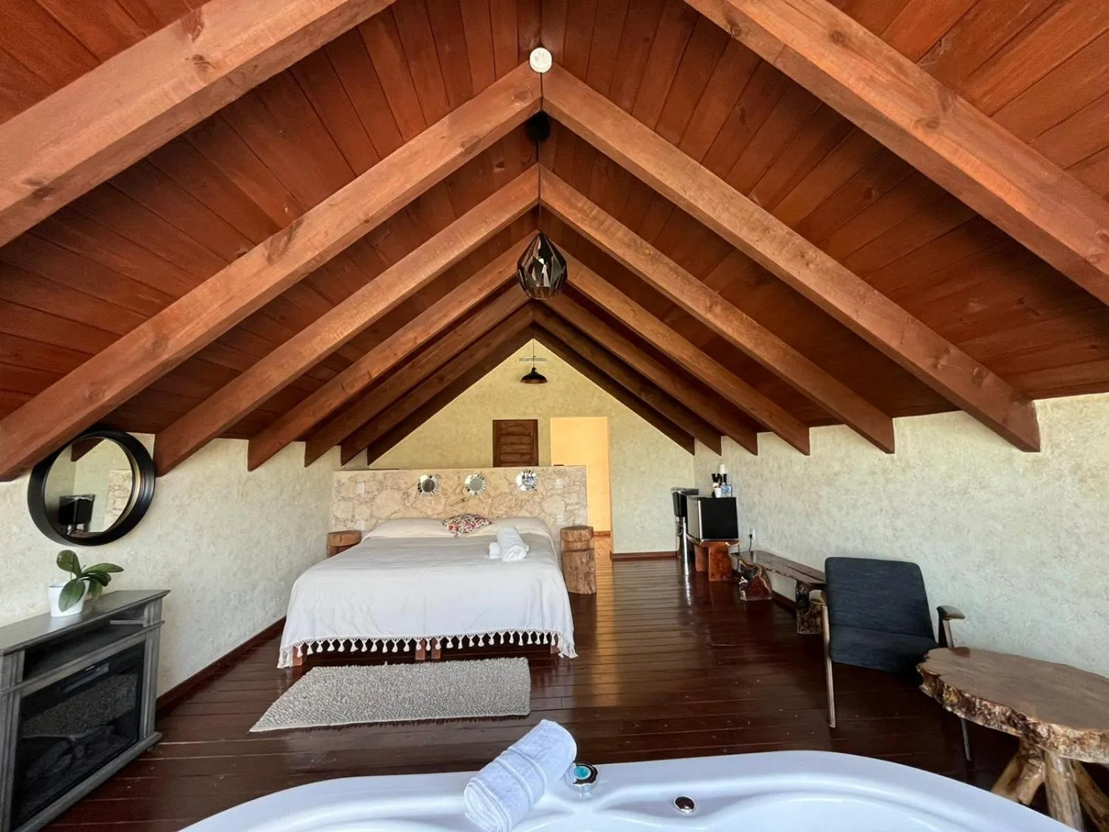 Bed in Zidada Hotel and Chalets