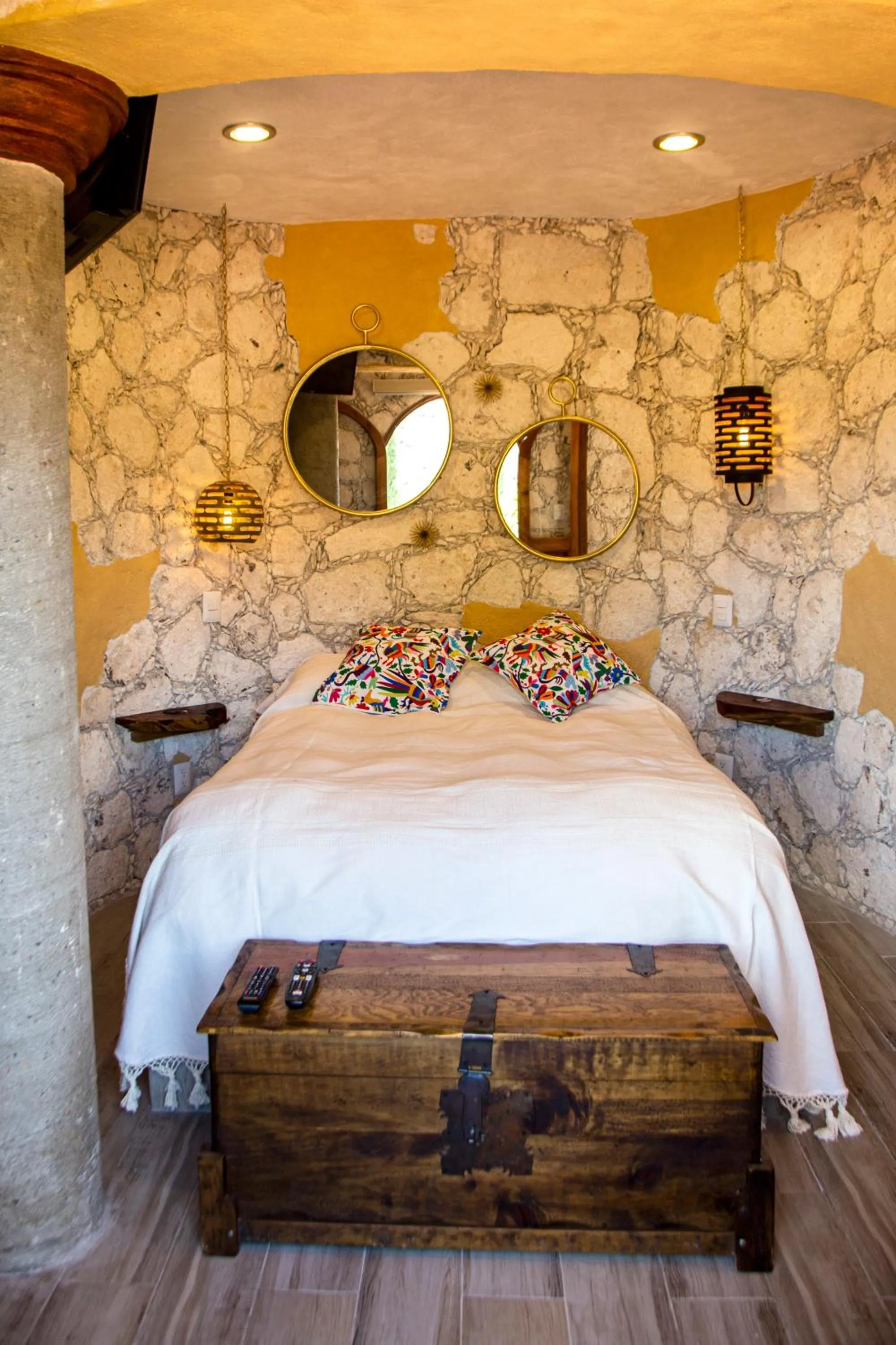 Bed in Zidada Hotel and Chalets