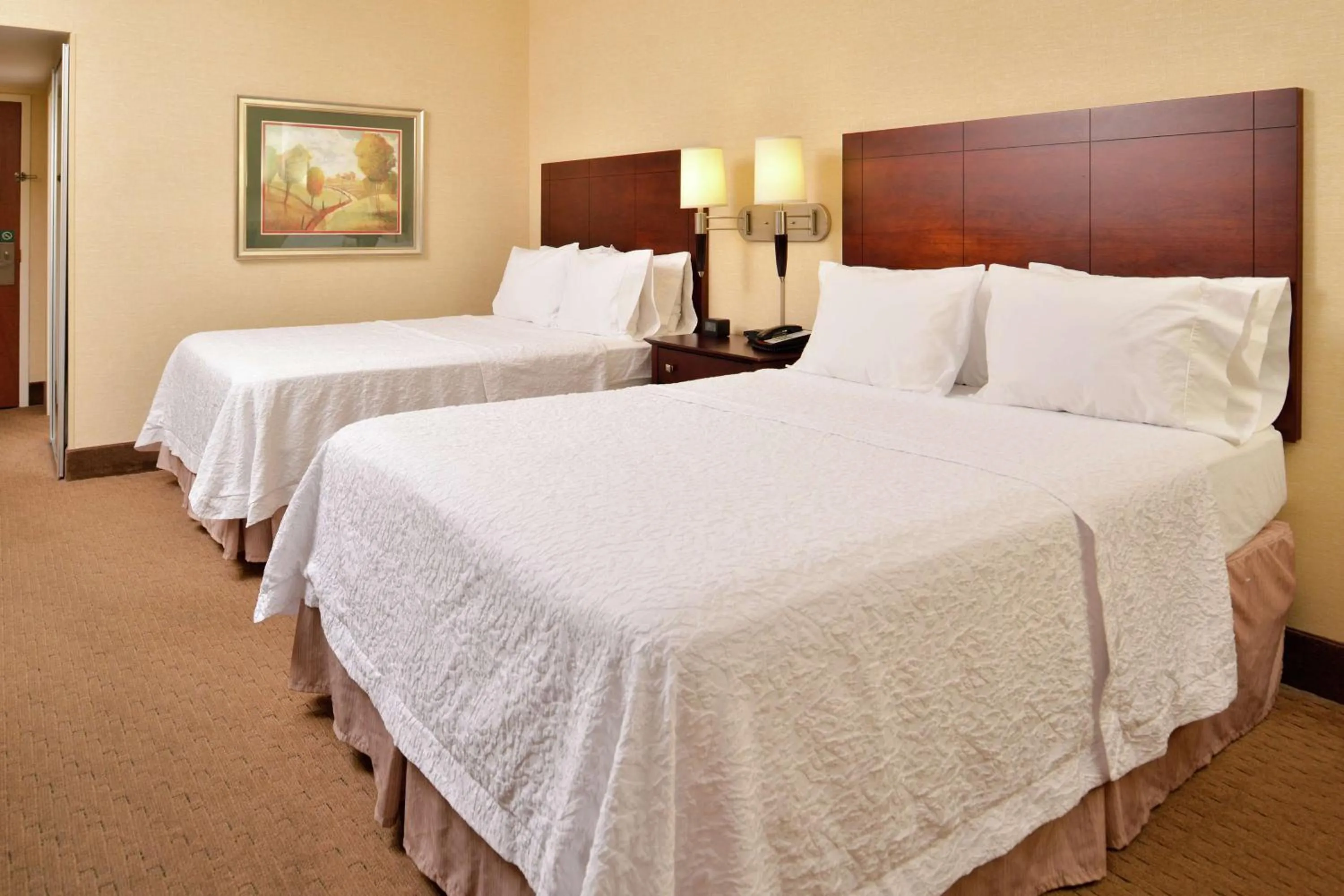 Bed in Hampton Inn Staunton