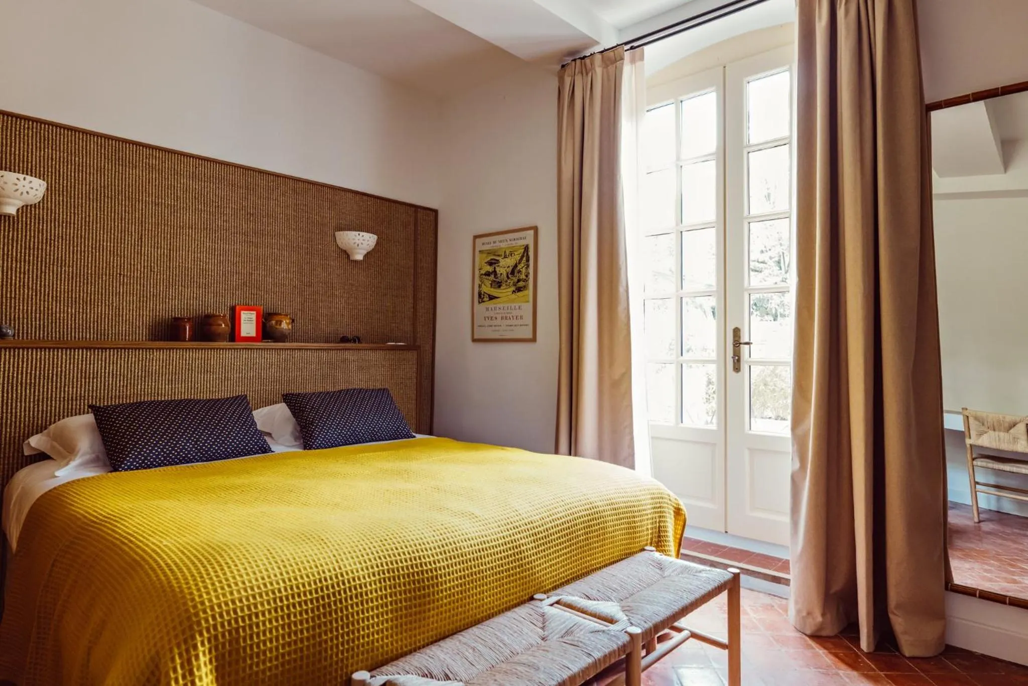 Bedroom, Bed in Le Moulin, Lourmarin, a Beaumier Hotel