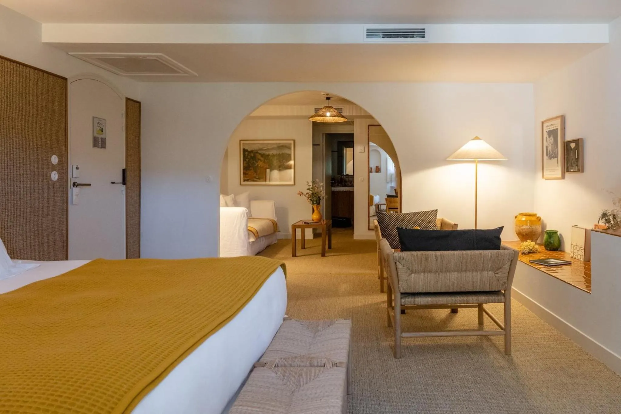 Photo of the whole room, Bed in Le Moulin, Lourmarin, a Beaumier Hotel