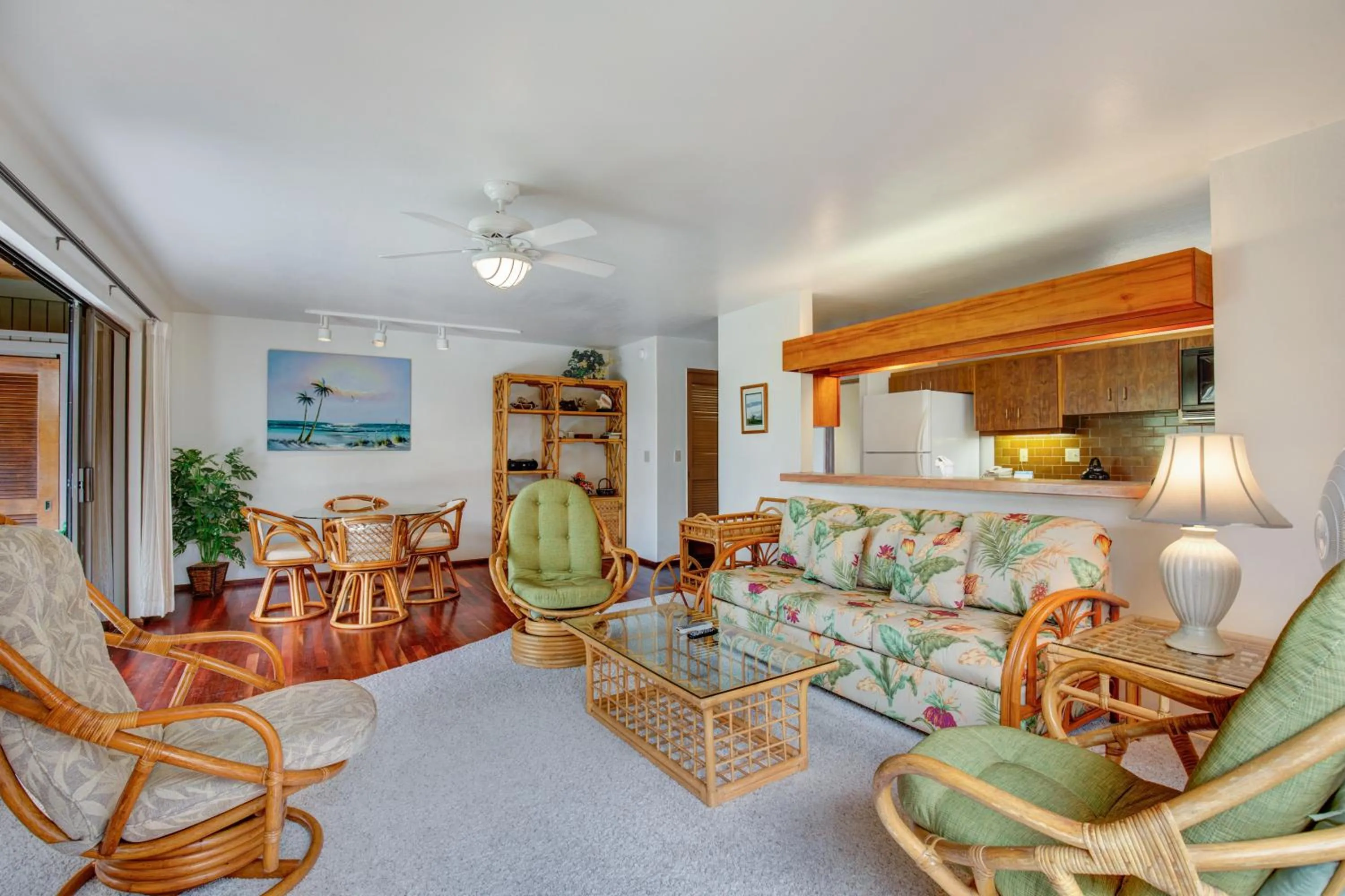 Living room in Castle Kanaloa at Kona