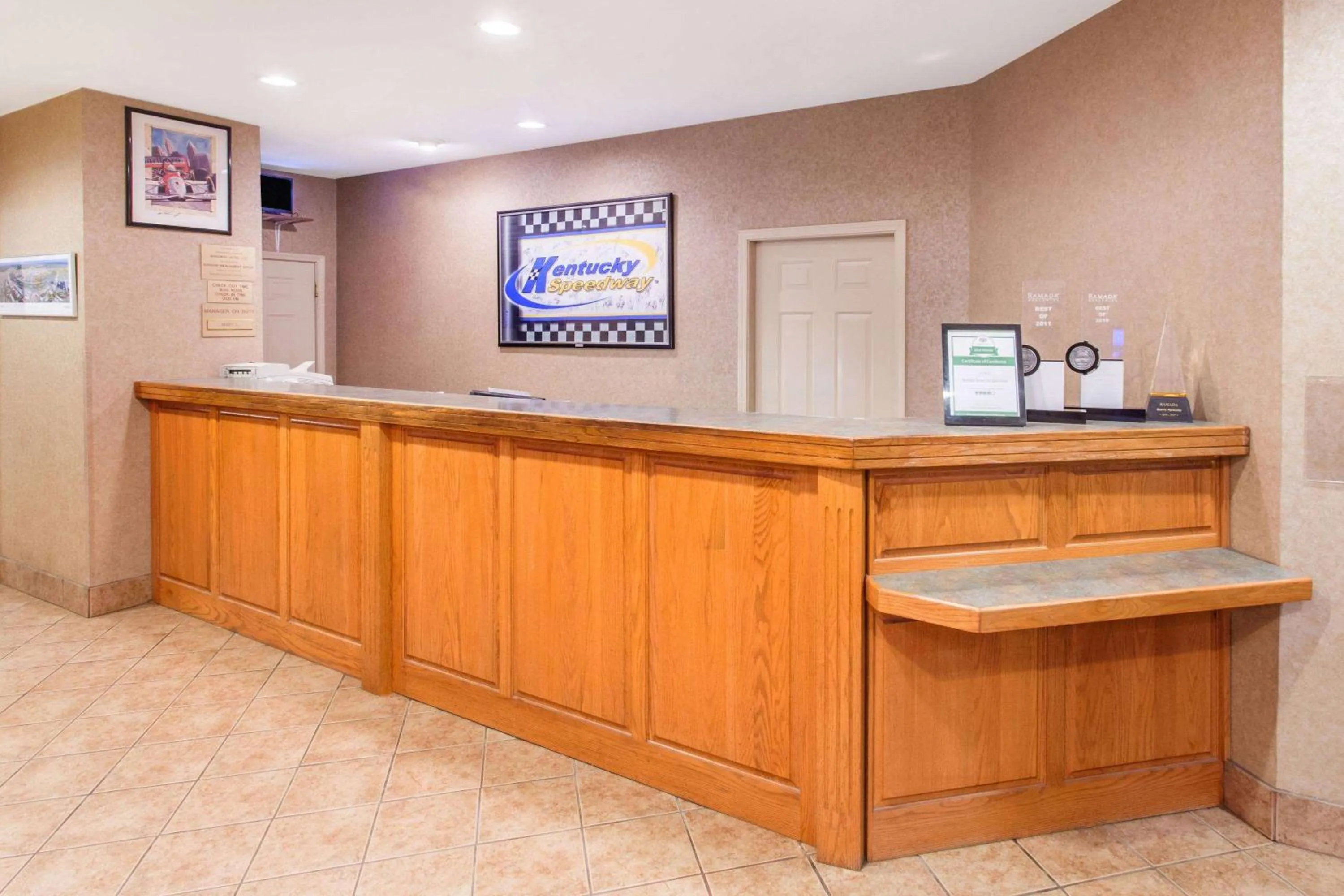 Lobby or reception in Ramada by Wyndham Sparta/At Speedway