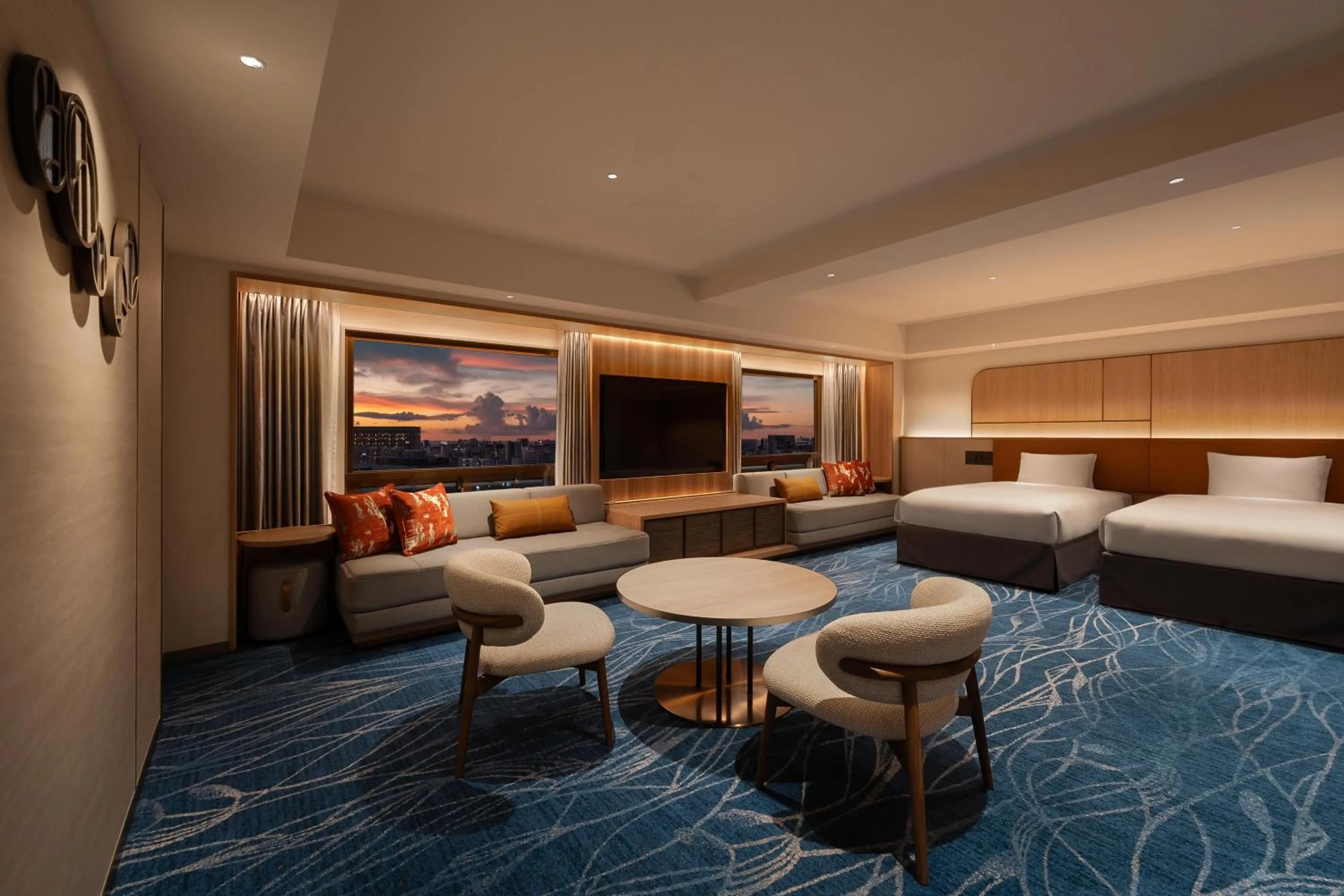 Photo of the whole room, Bed in Okinawa Harborview Hotel