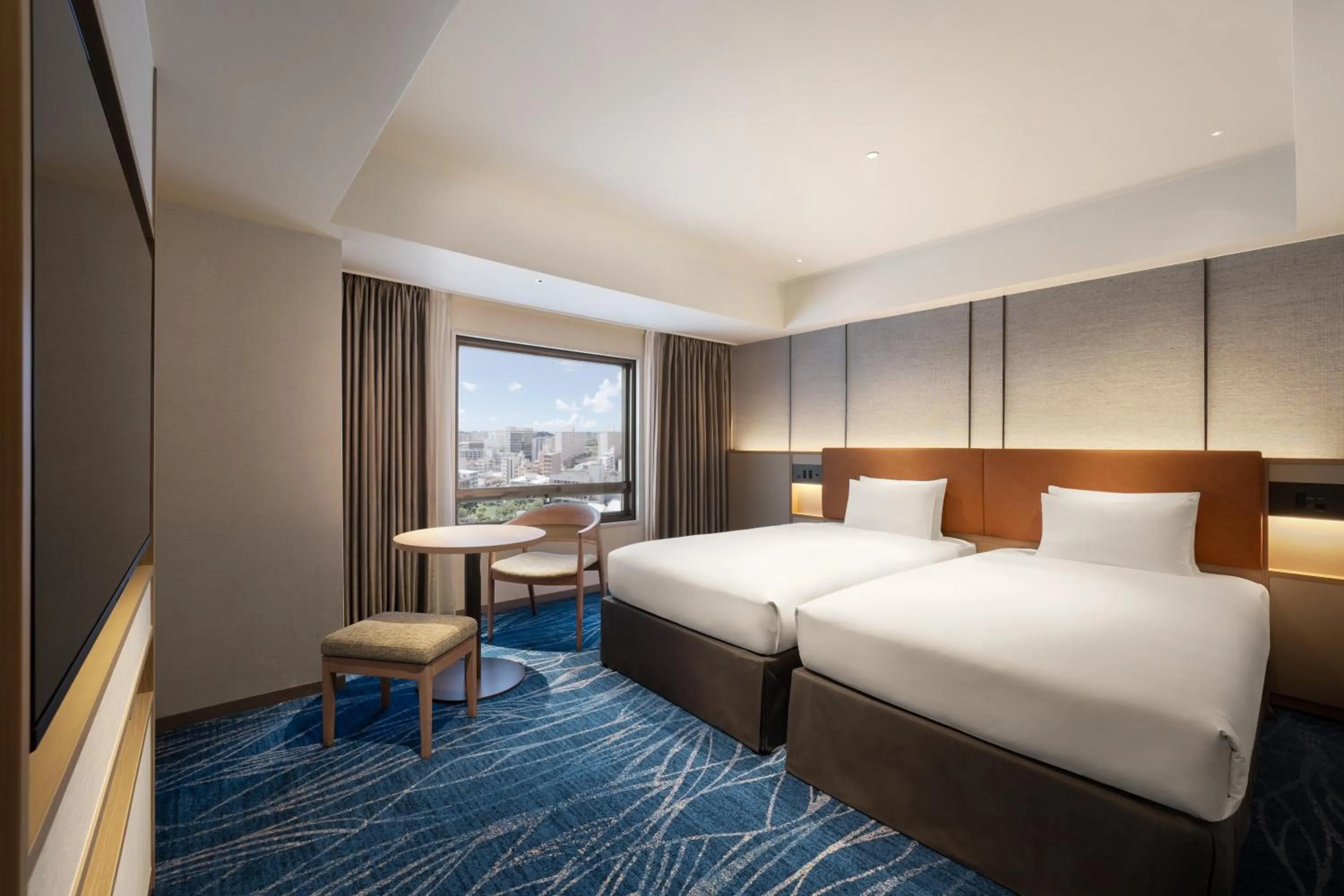 Photo of the whole room, Bed in Okinawa Harborview Hotel