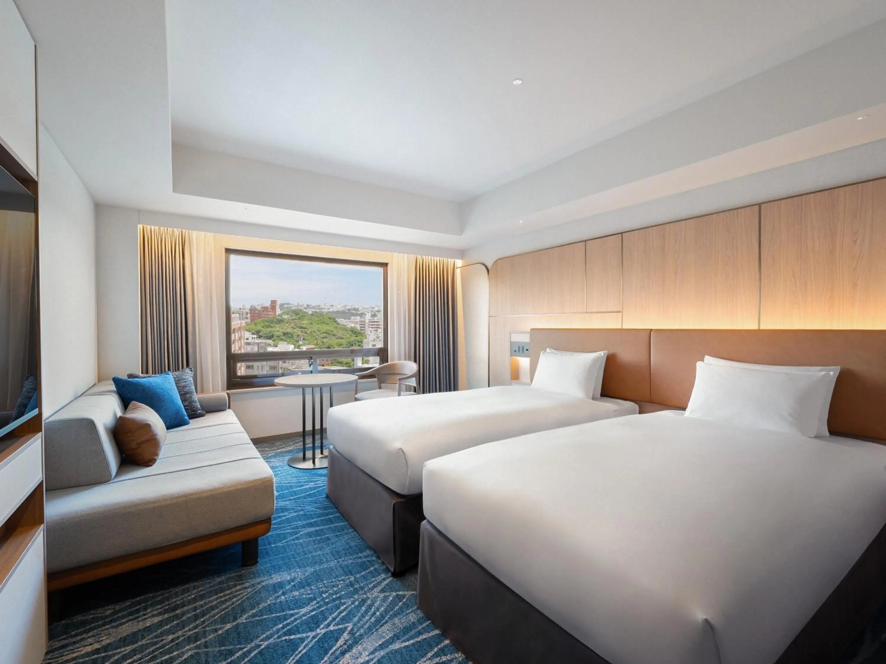 Photo of the whole room, Bed in Okinawa Harborview Hotel