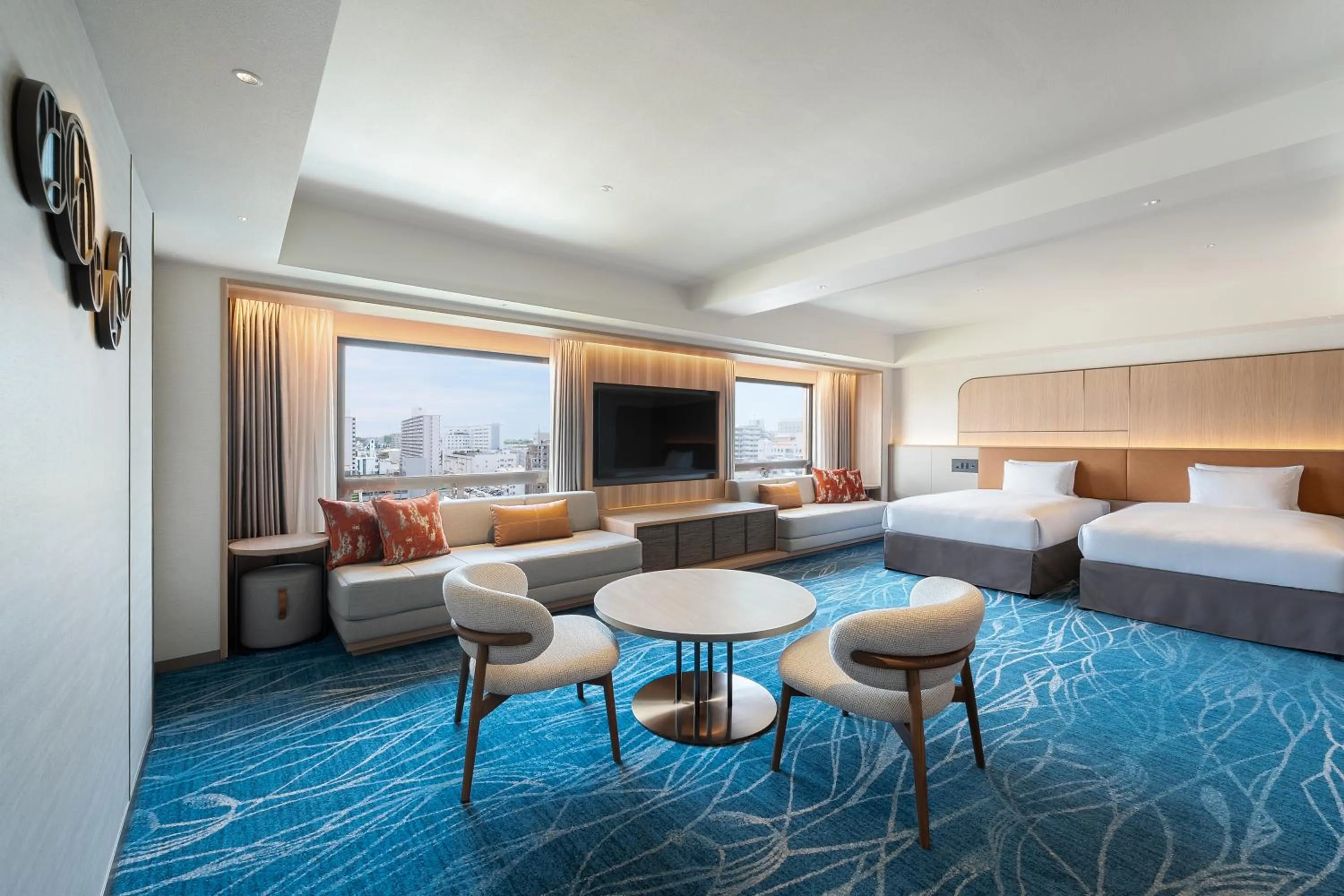 Photo of the whole room, Bed in Okinawa Harborview Hotel