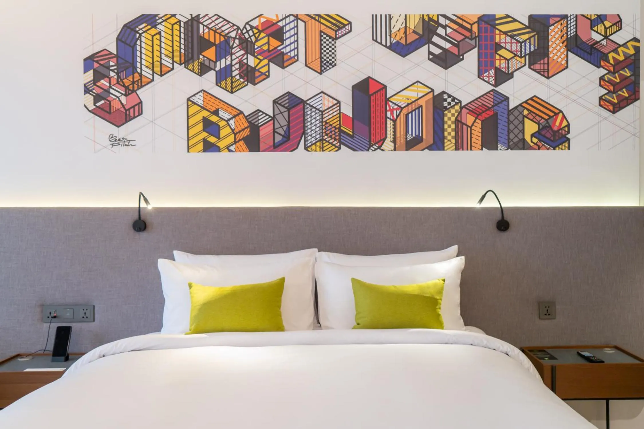 Bed in Triple Y Hotel