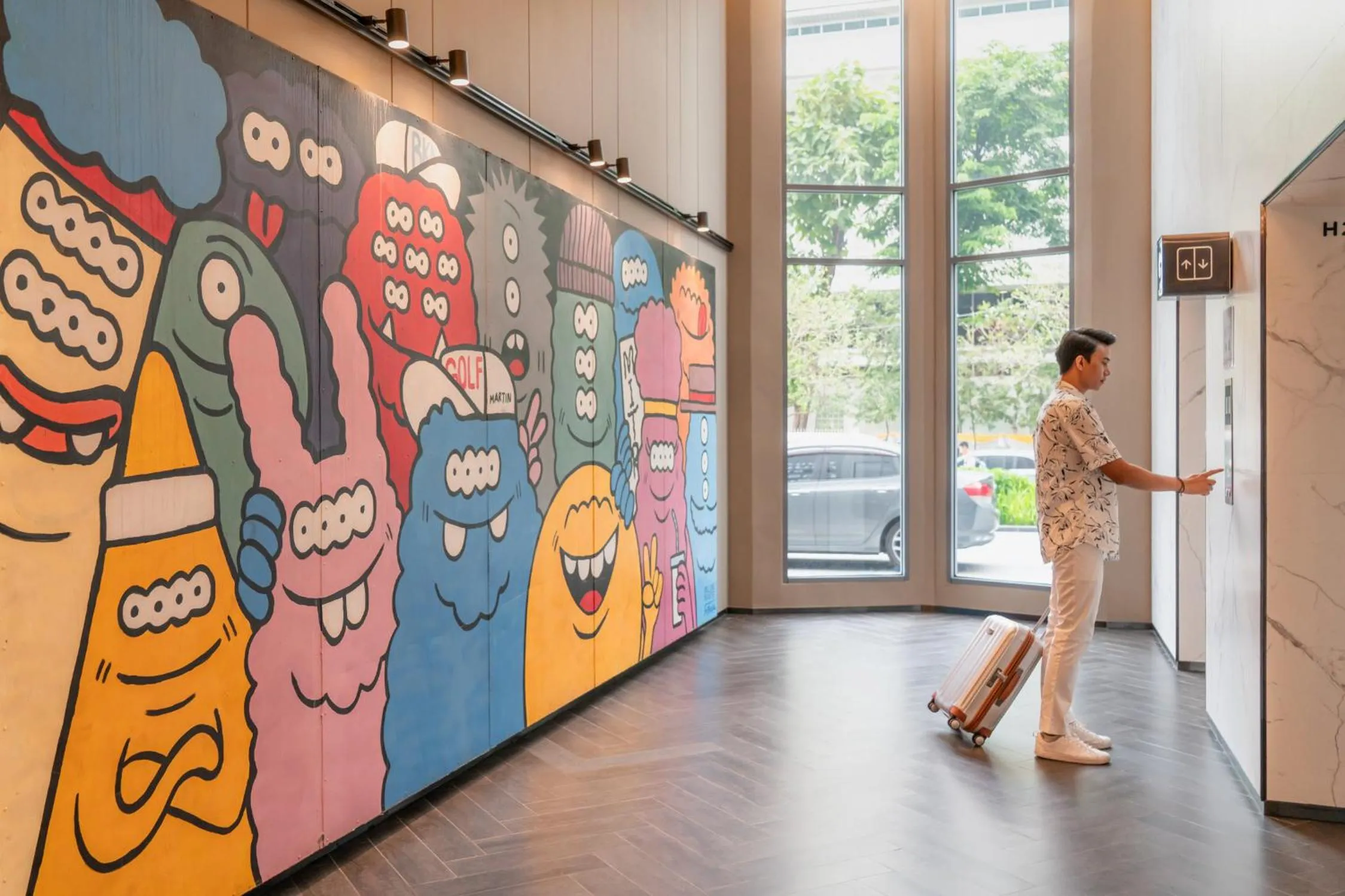 elevator in Triple Y Hotel