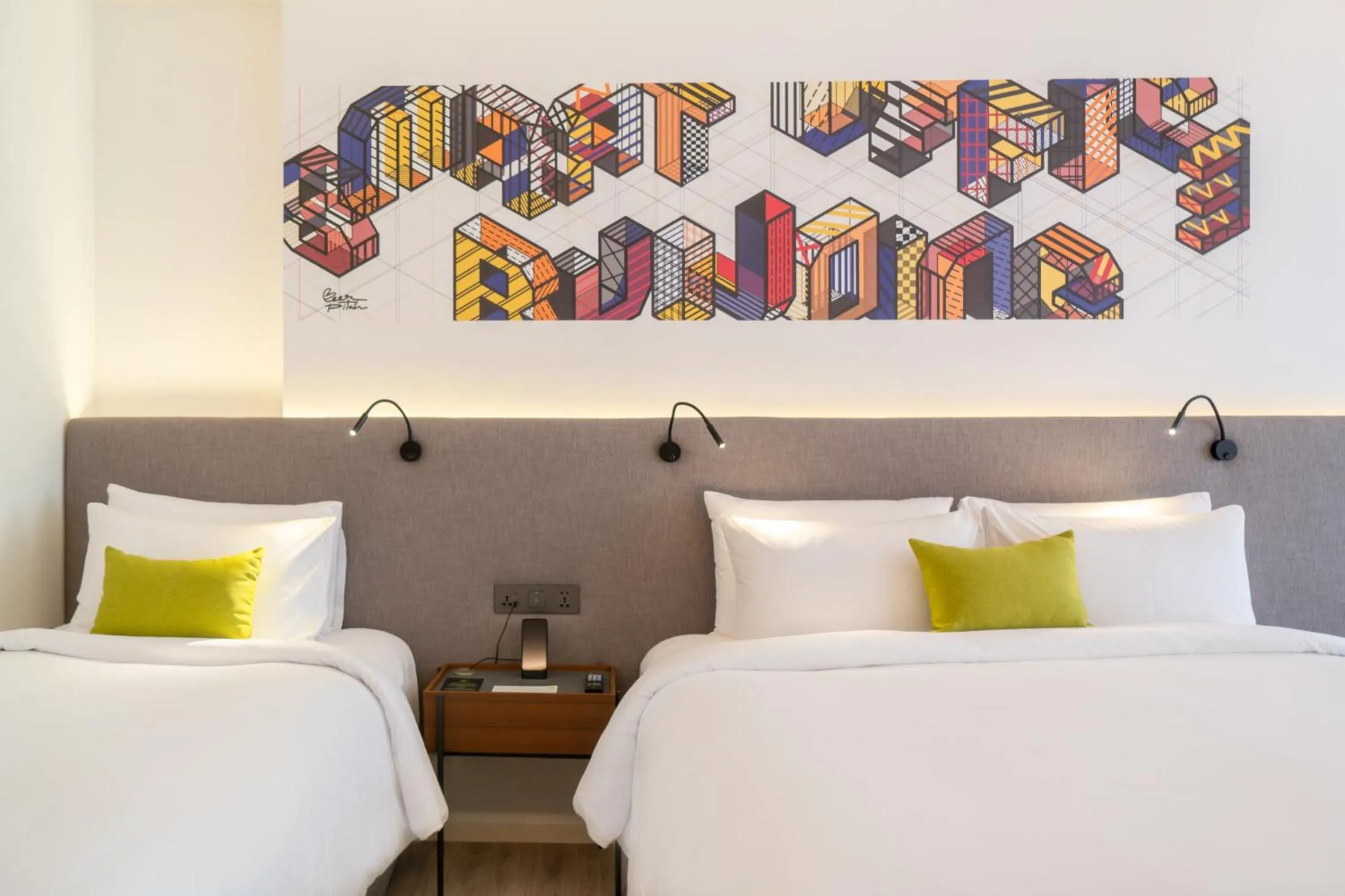 Bed in Triple Y Hotel