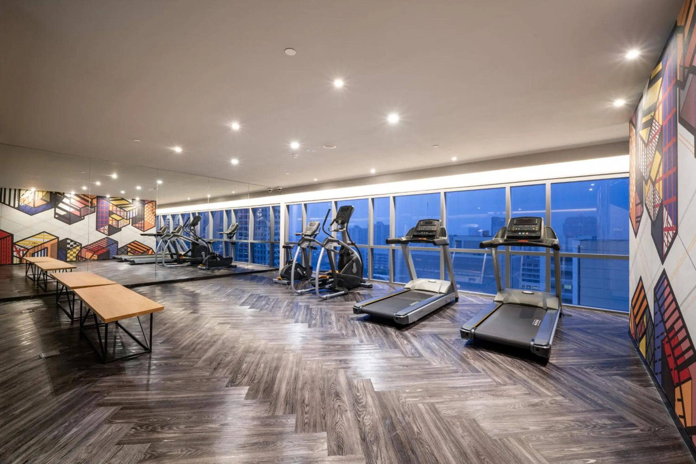 Fitness centre/facilities in Triple Y Hotel