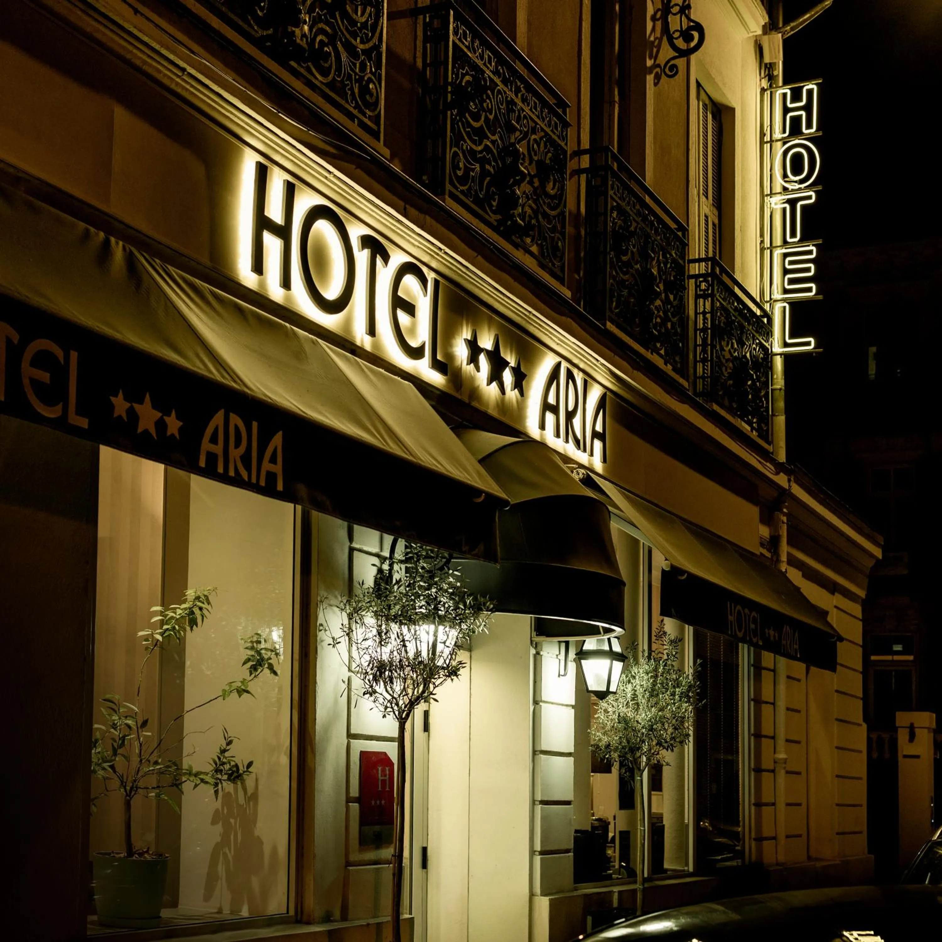 Property building in Hotel Aria