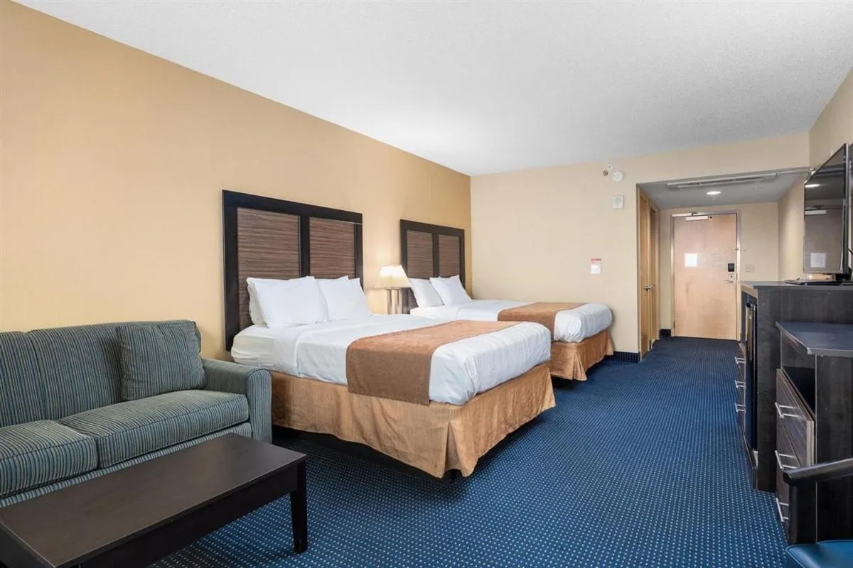 Bed in Crystal Beach Hotel