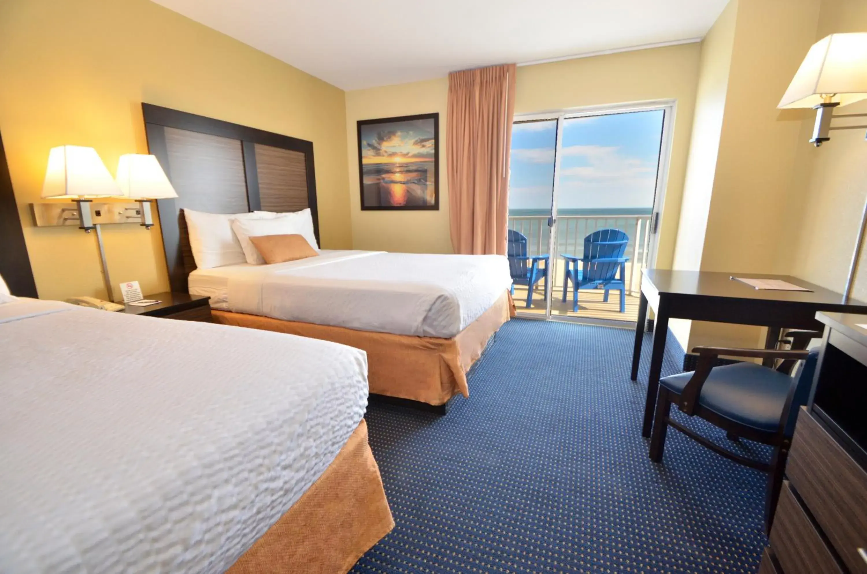 Queen Room with Two Queen Beds - Ocean Front in Crystal Beach Hotel Queen Room with Two Queen Beds - Ocean Front in Crystal Beach Hotel