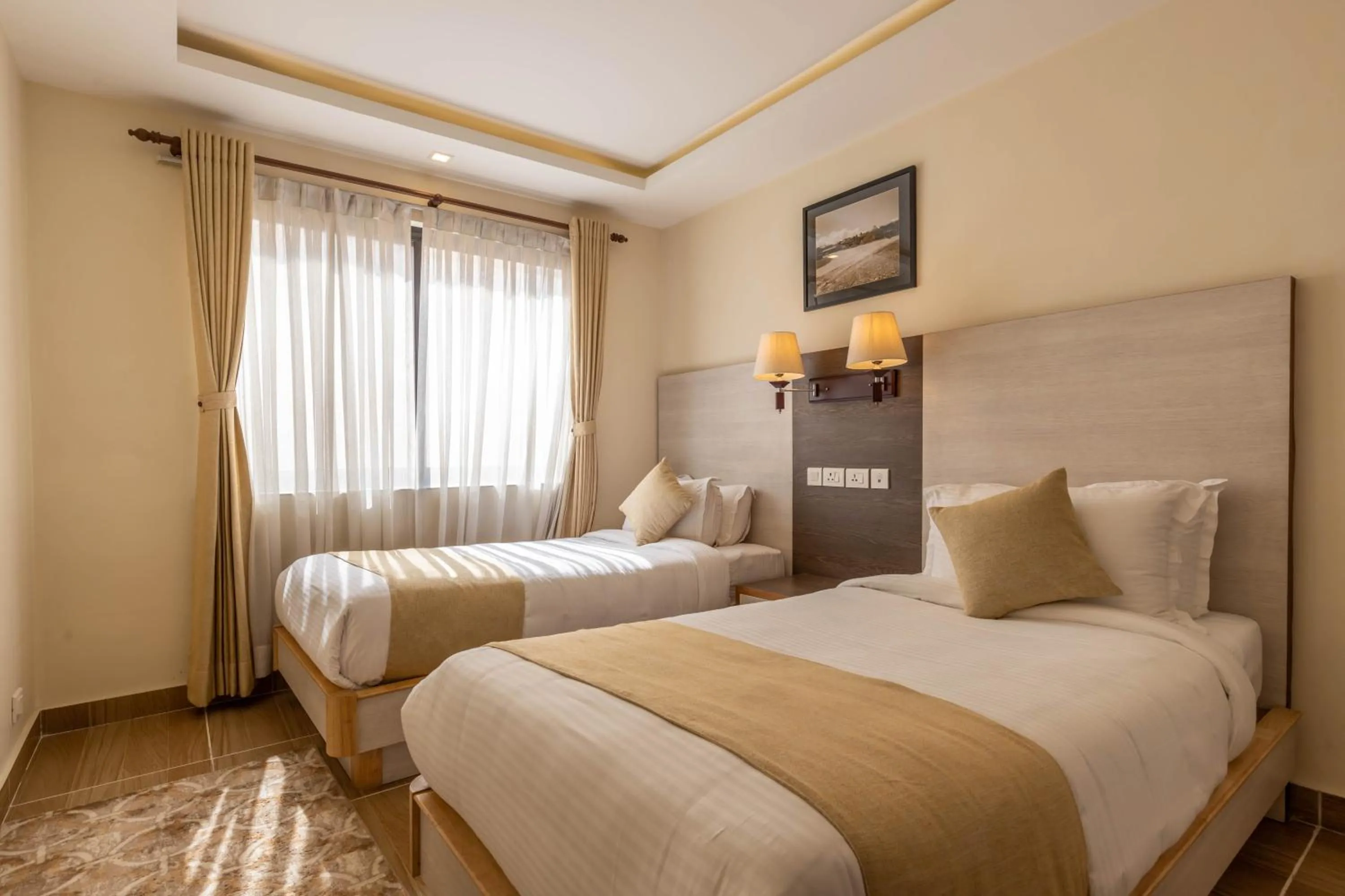 Bed in Sarovar Residency Serviced Apartment Hotel