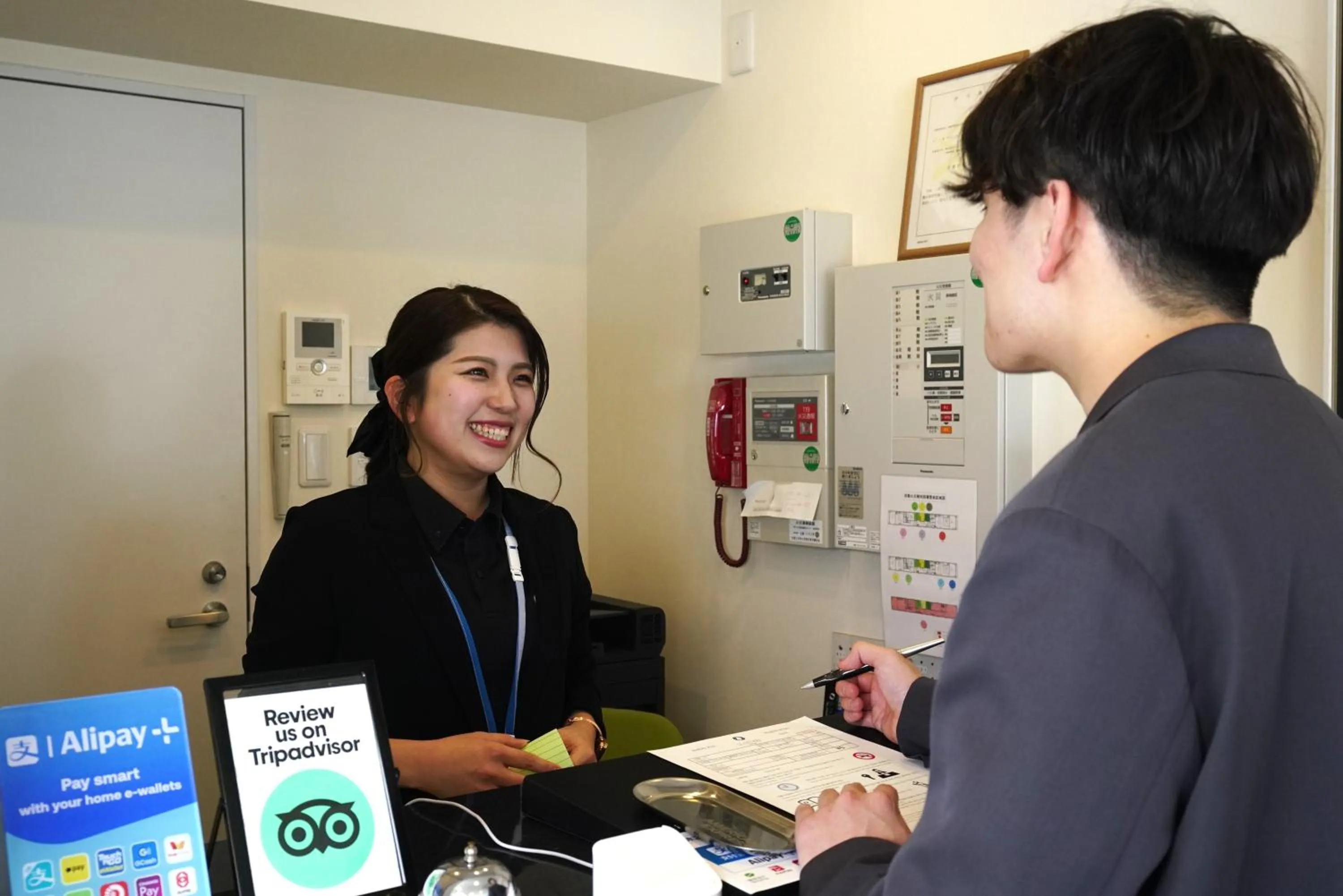 Lobby or reception in GLANZ KEI Kyoto Station