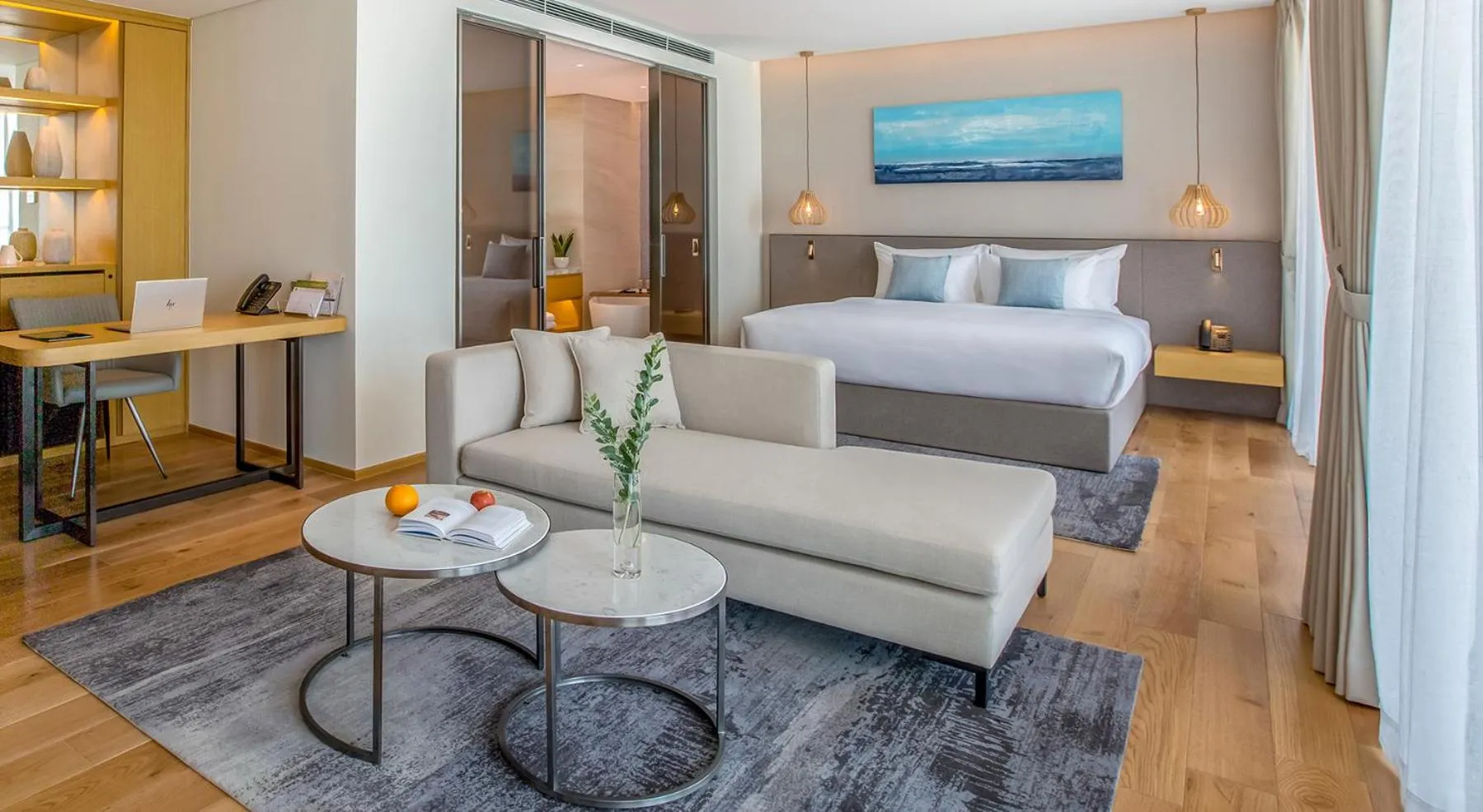 Living room, Bed in Prince Hotel Da Nang - Formerly Sel de Mer Hotel & Suites