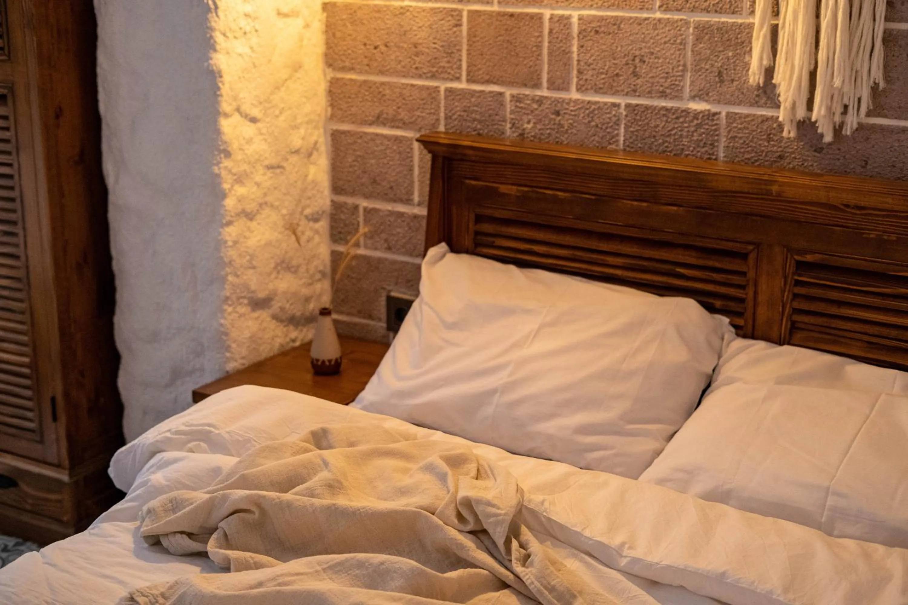 Bed in Ajlan Hotel Cunda