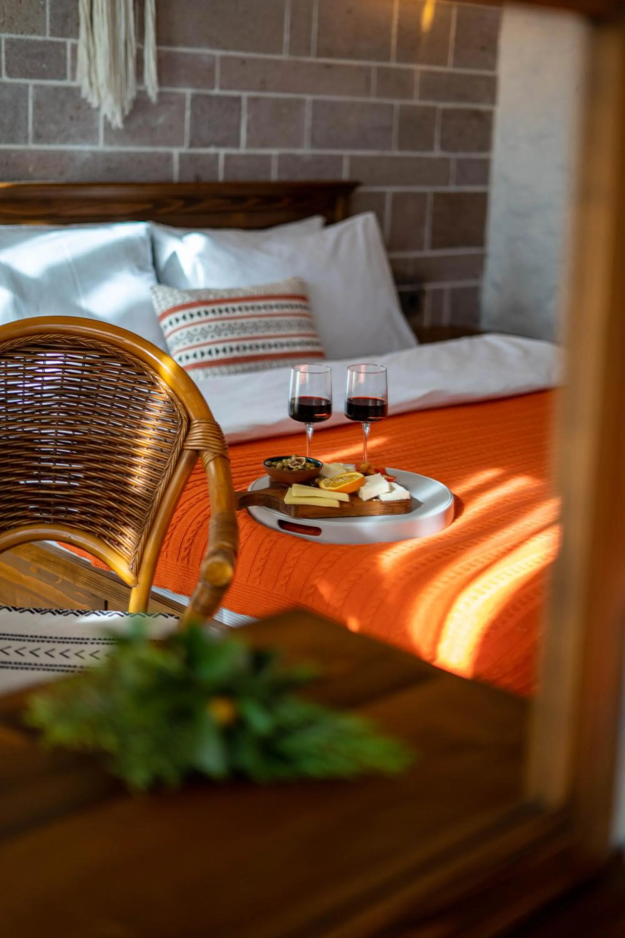 Bed in Ajlan Hotel Cunda