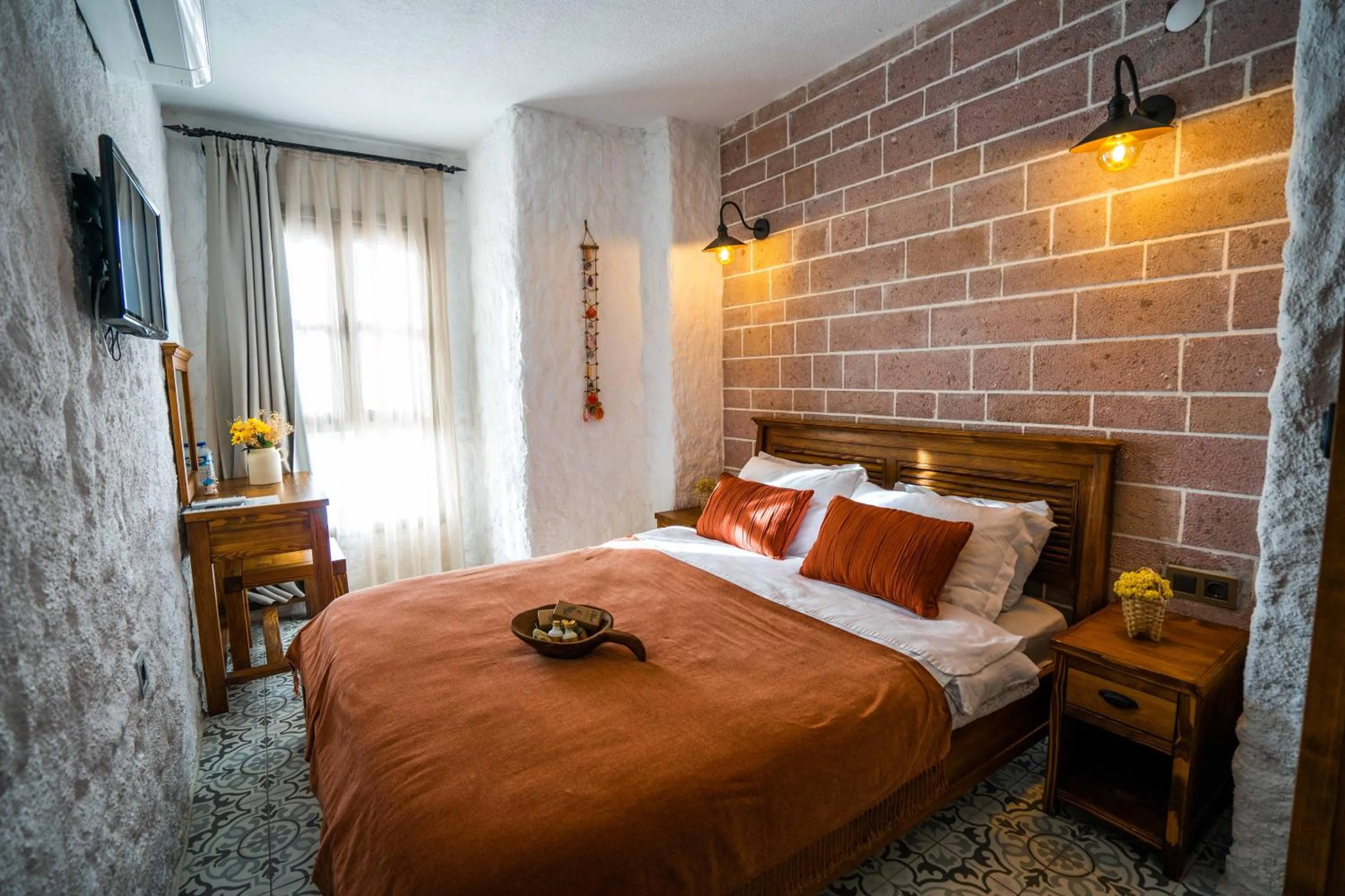 Bed in Ajlan Hotel Cunda