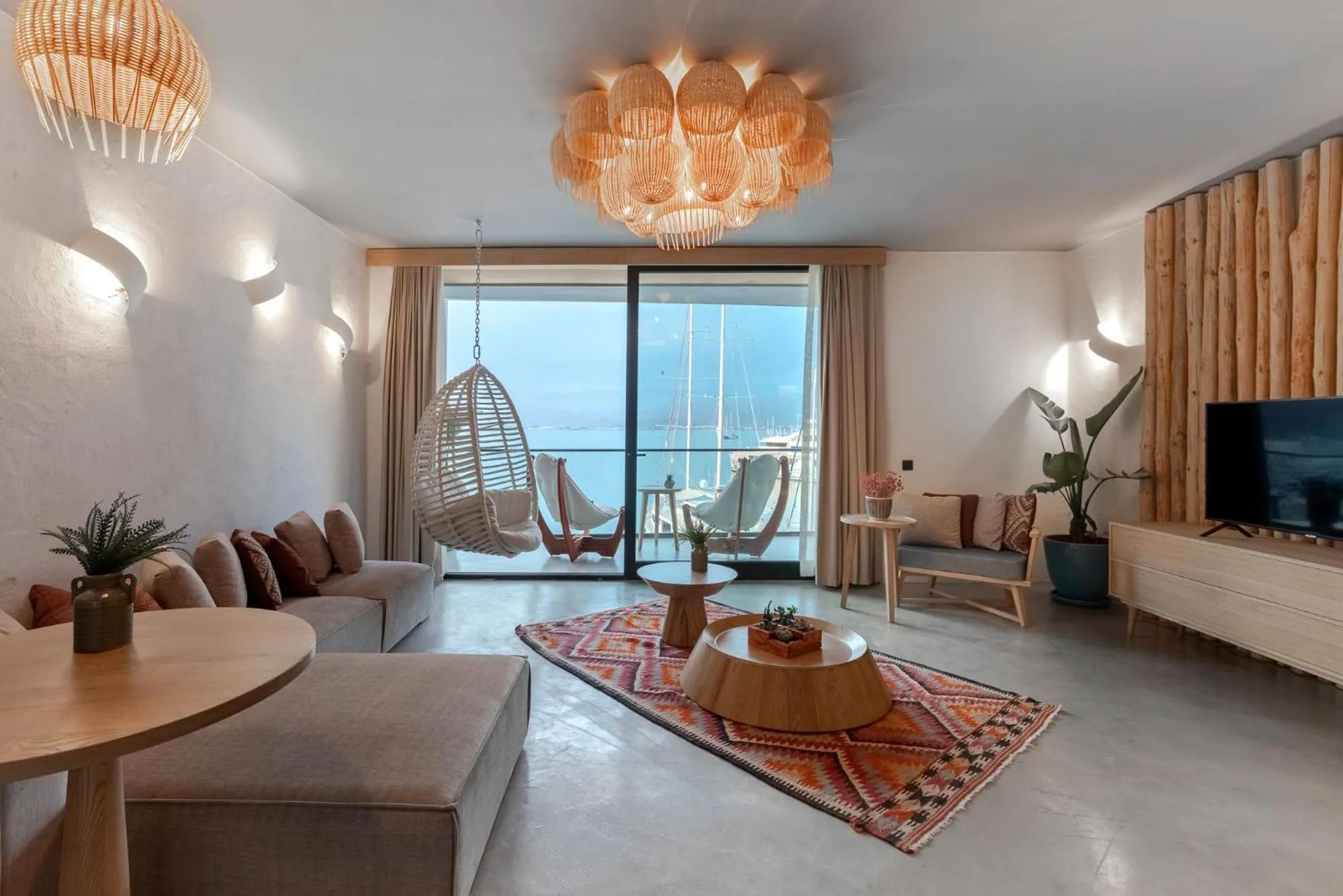 Living room in Harbour Suites Fethiye