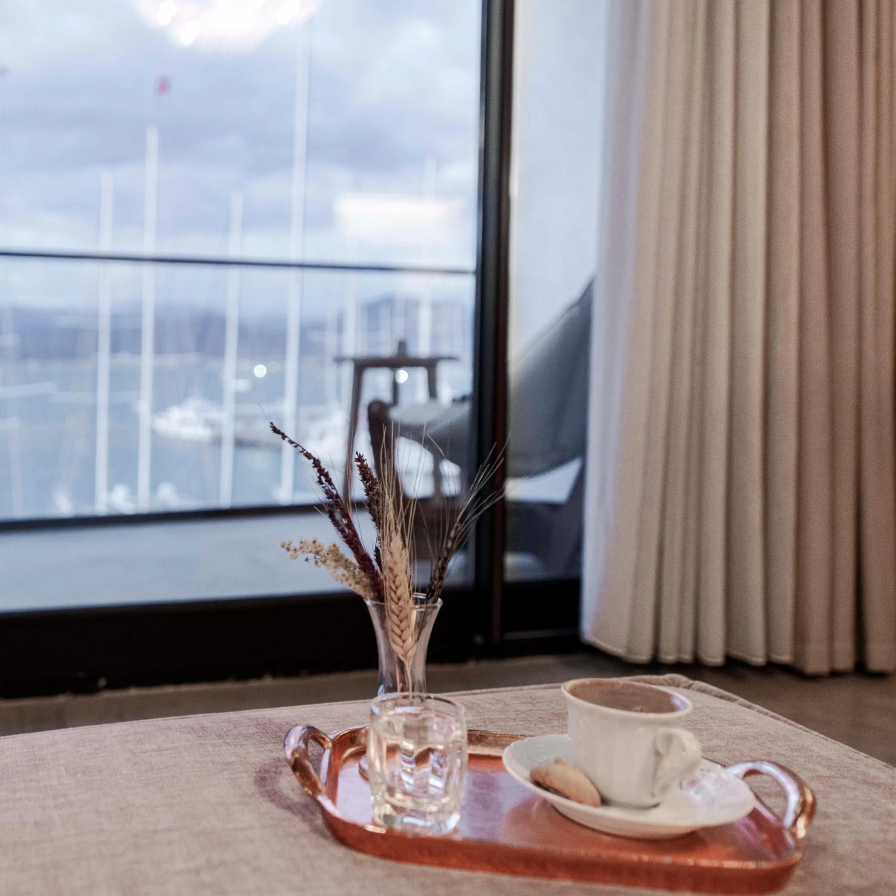 Seating area in Harbour Suites Fethiye