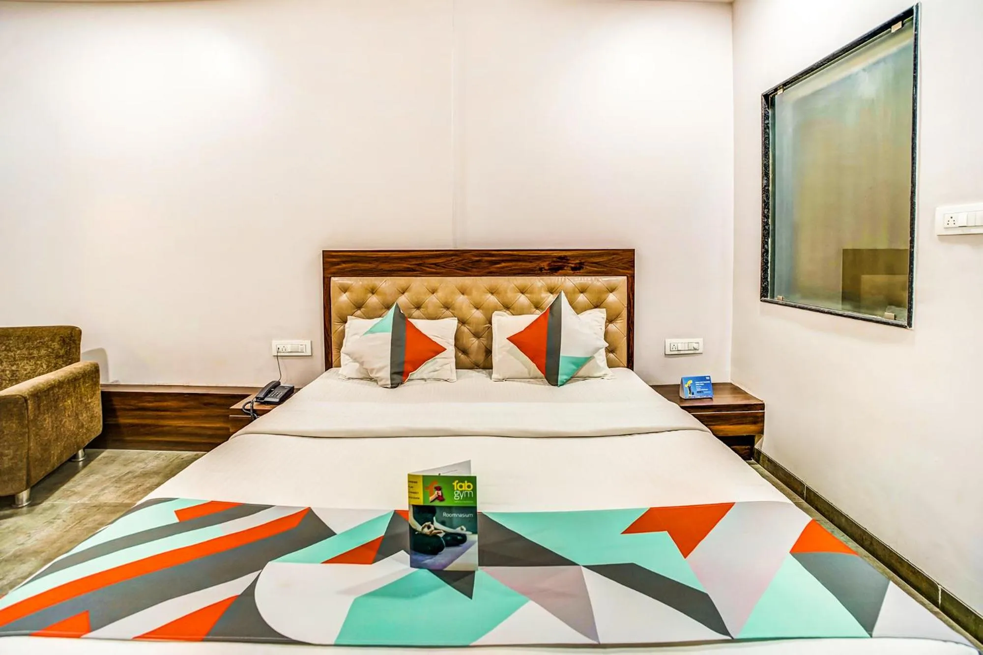 Bed in FabHotel Global Inn - Nr Sanjeevani Children's Hospital