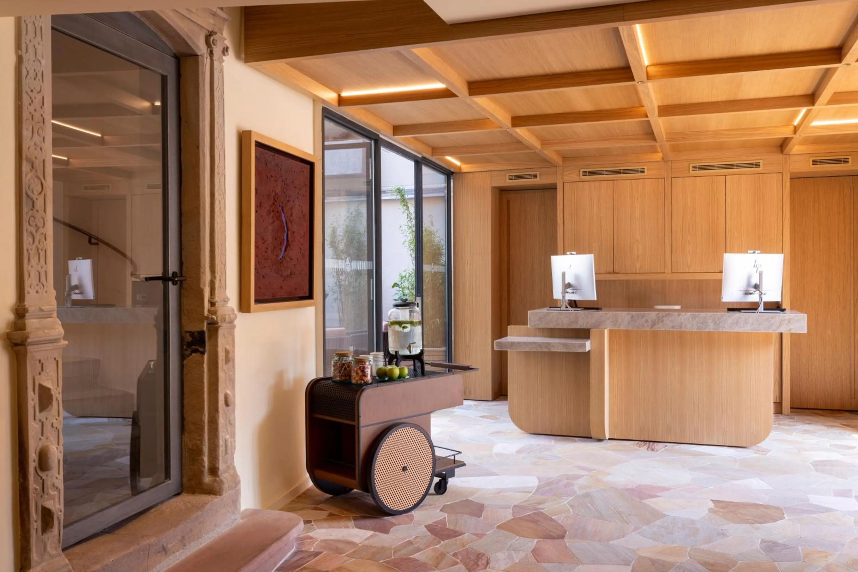 Lobby or reception in Hotel Le Colombier