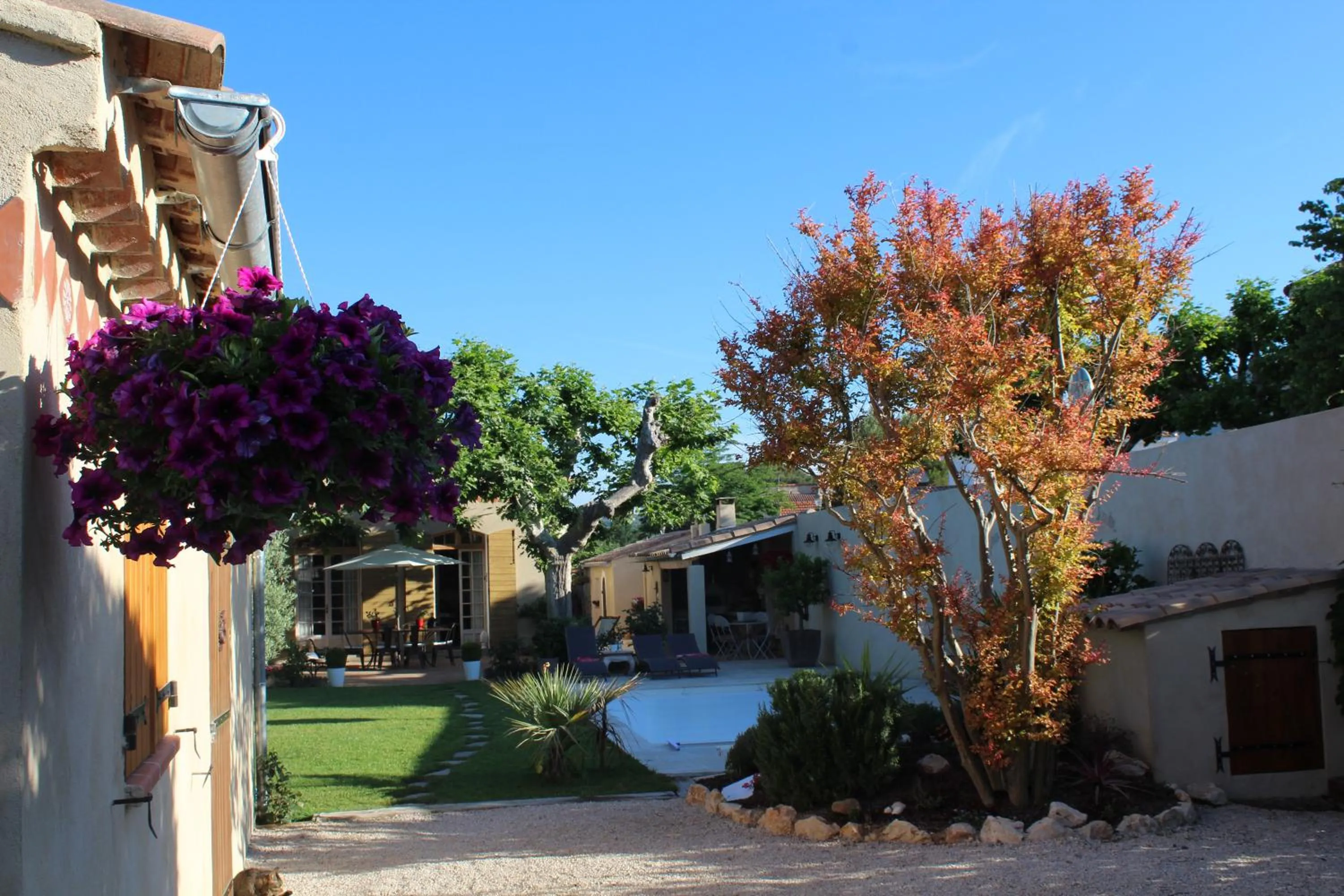 Garden in Chambre d'hôtes l'ipomée