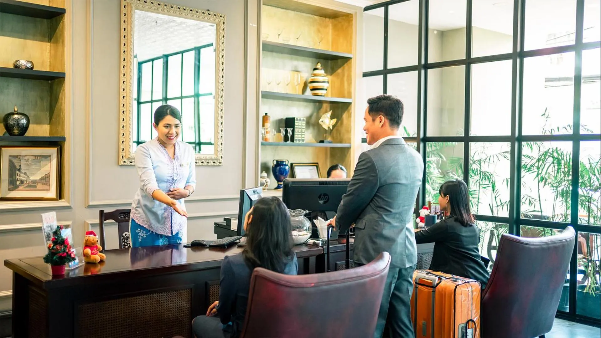 Lobby or reception in Hotel Des Indes Menteng