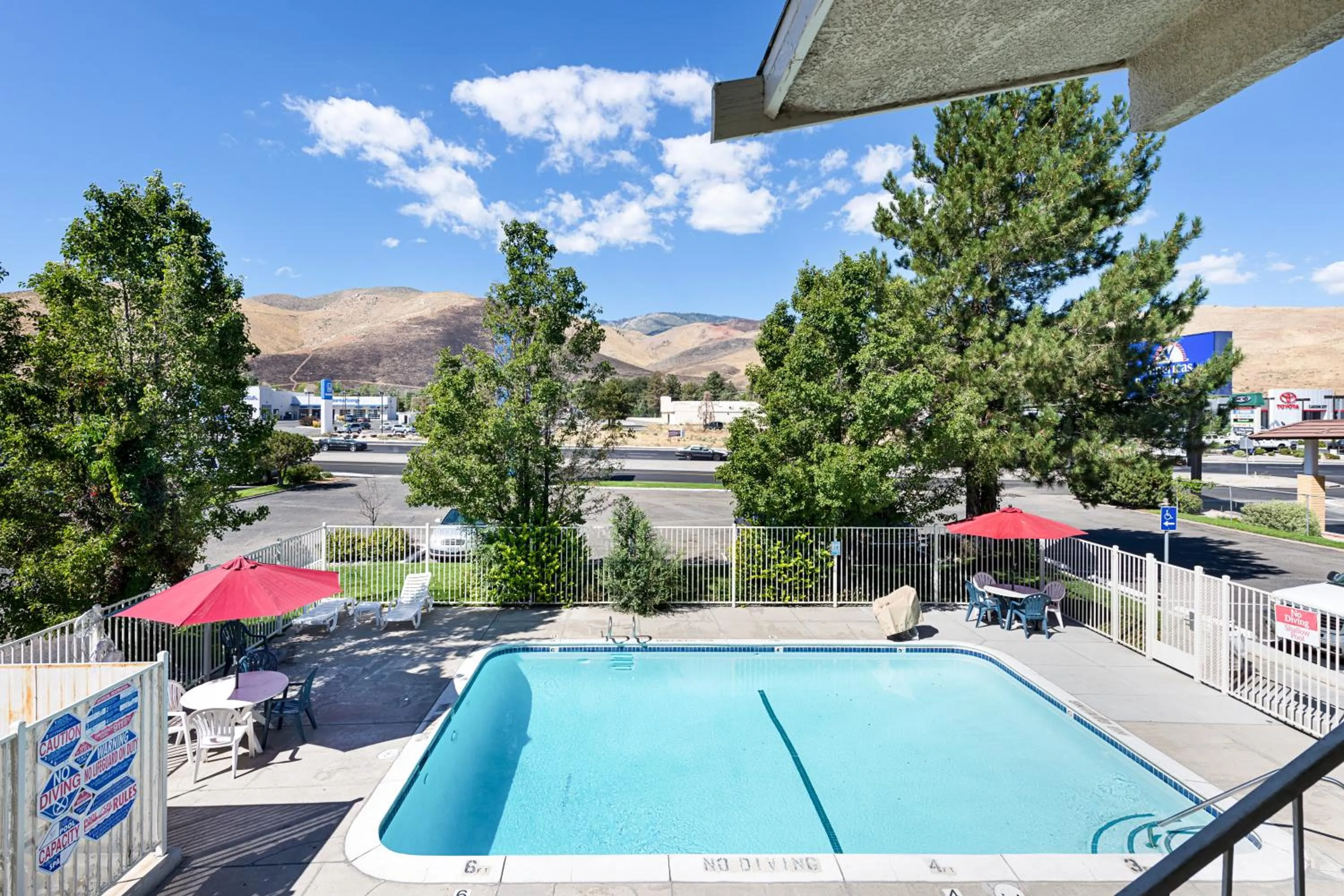Swimming pool in Motel 6-Carson City, NV