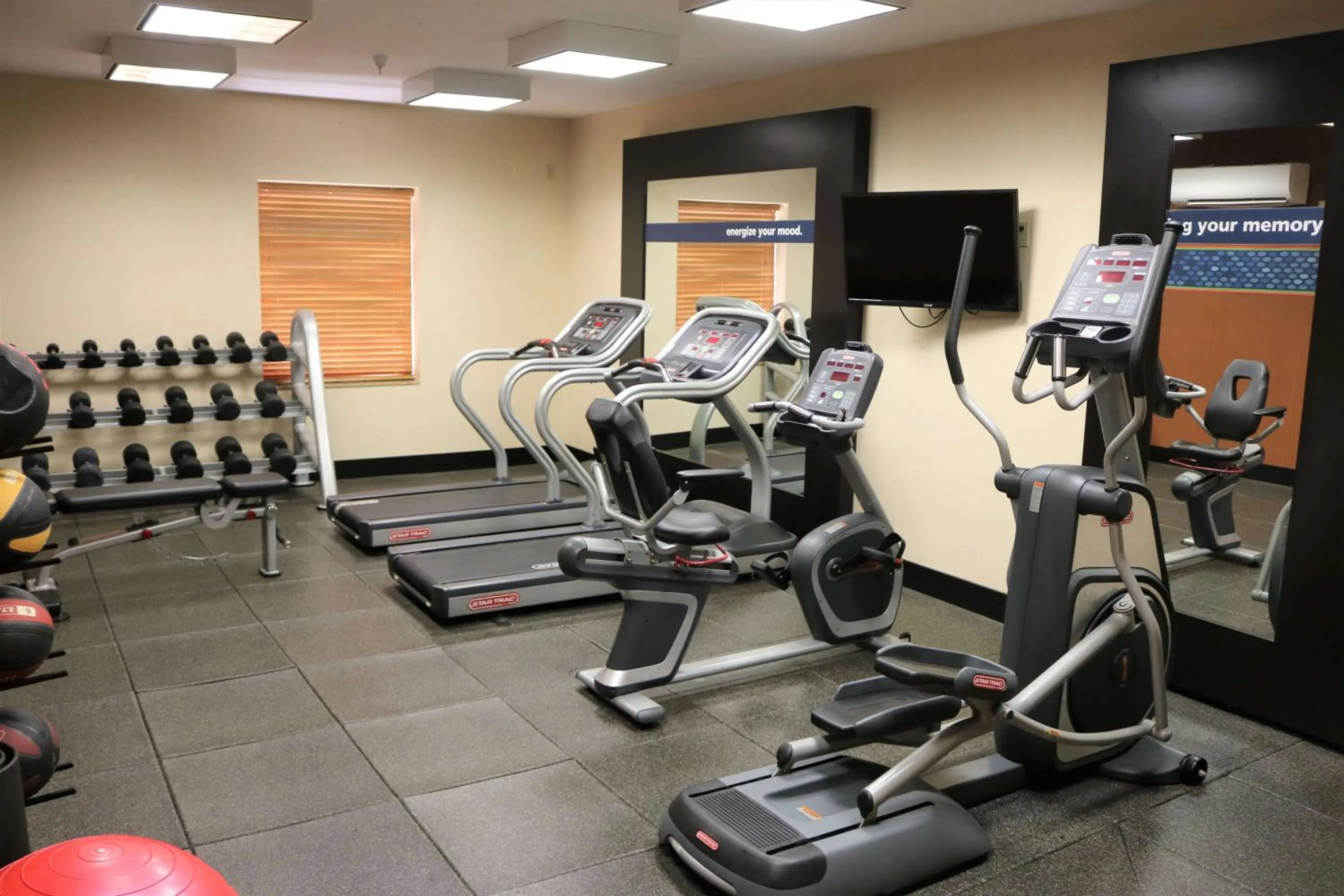 Fitness centre/facilities in Hampton Inn & Suites Fremont